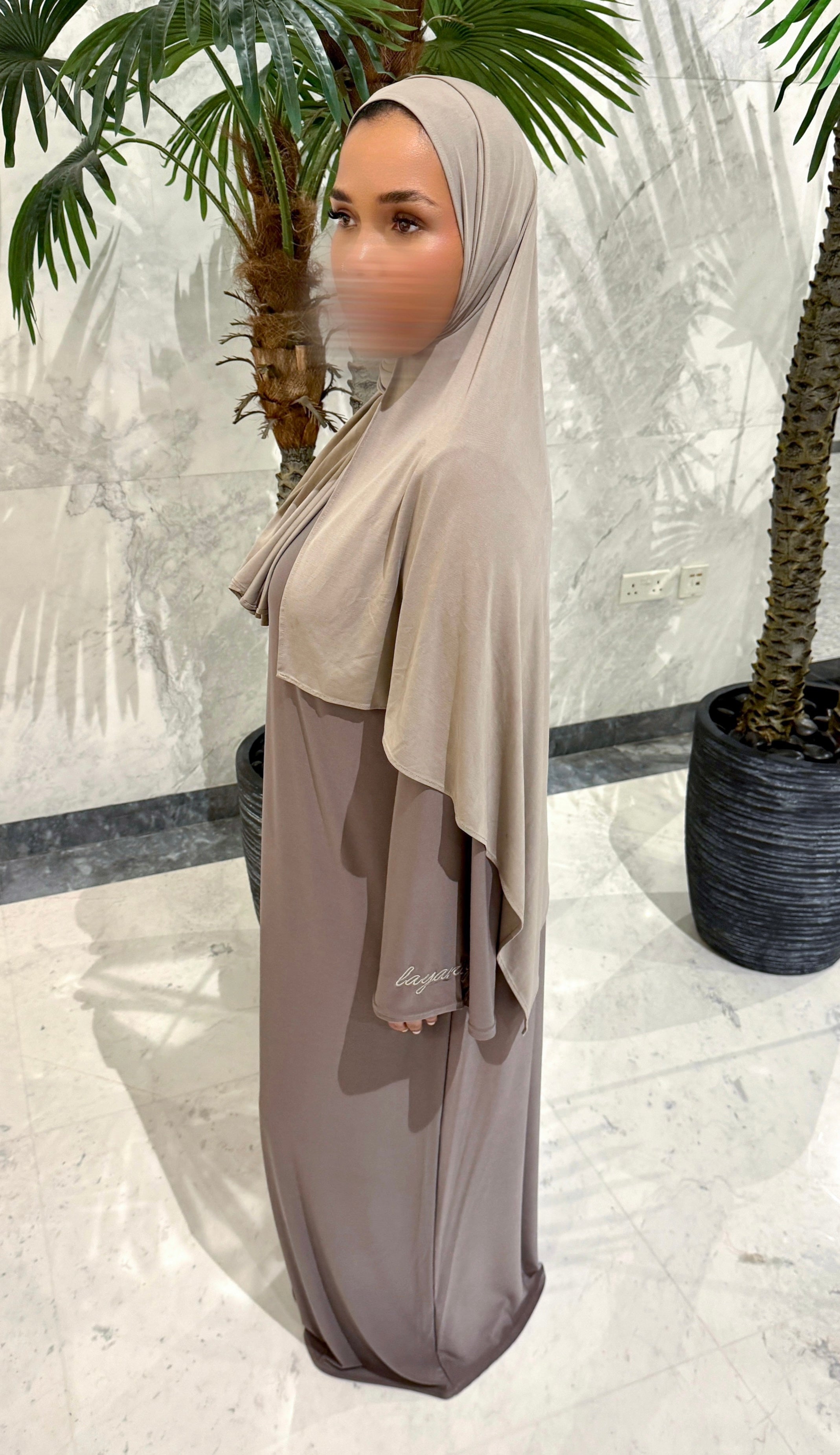 ABAYA JERSEY PREMIUM • TAUPE