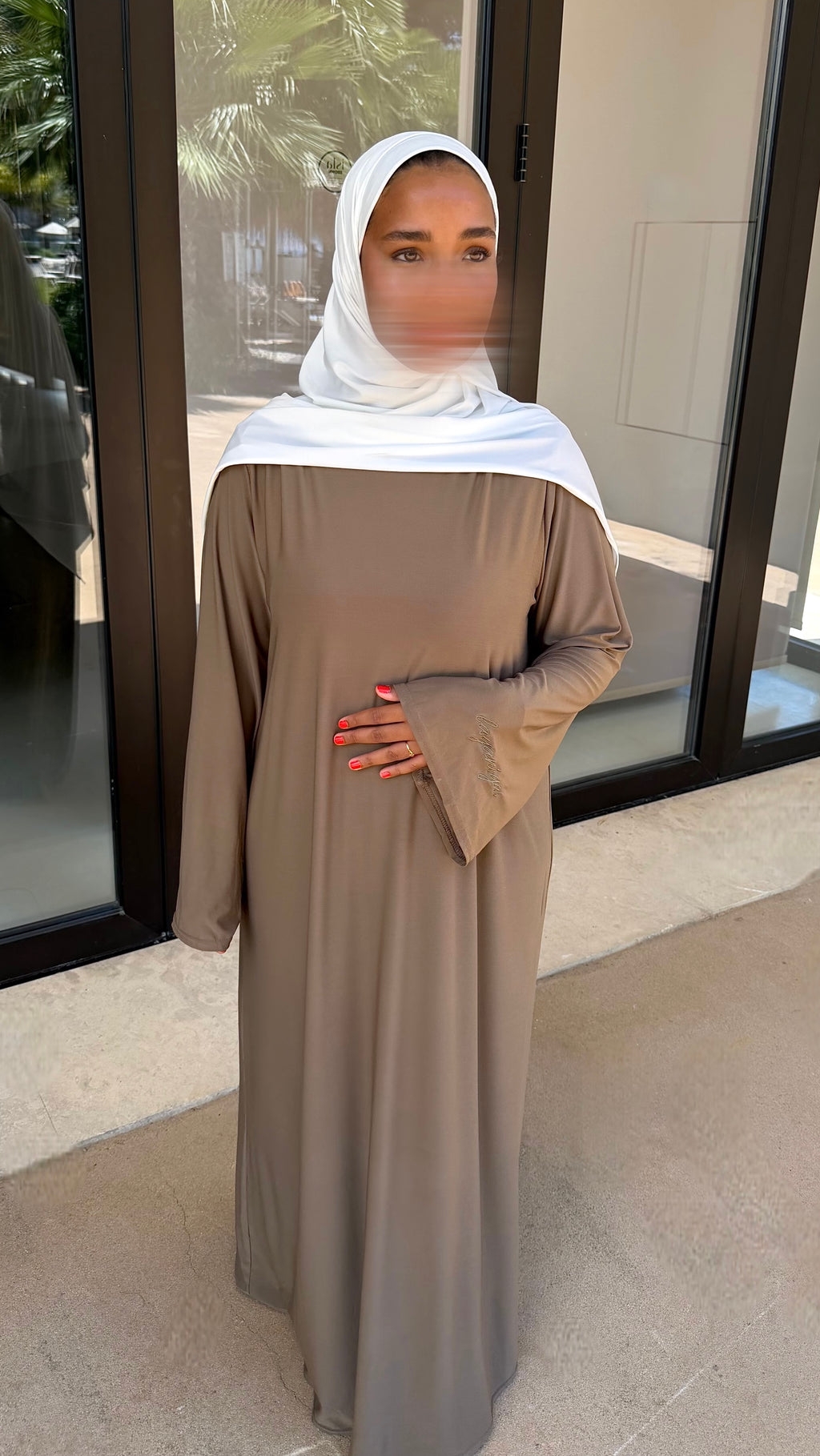 ABAYA JERSEY PREMIUM • COFFEE