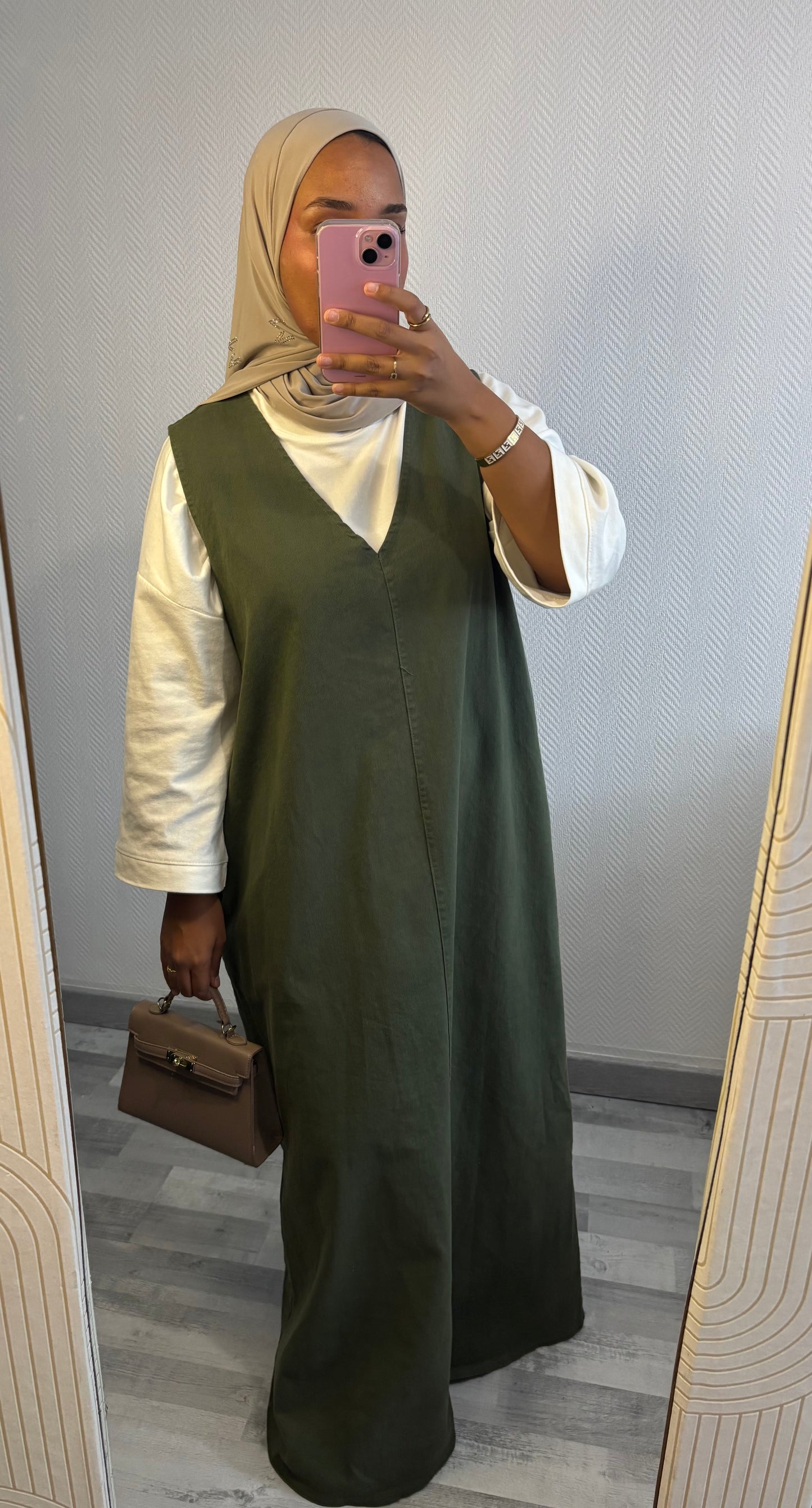 ROBE EN JEAN • KAKI