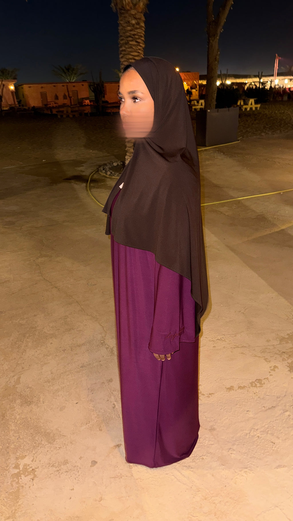 ABAYA JERSEY PREMIUM • PRUNE