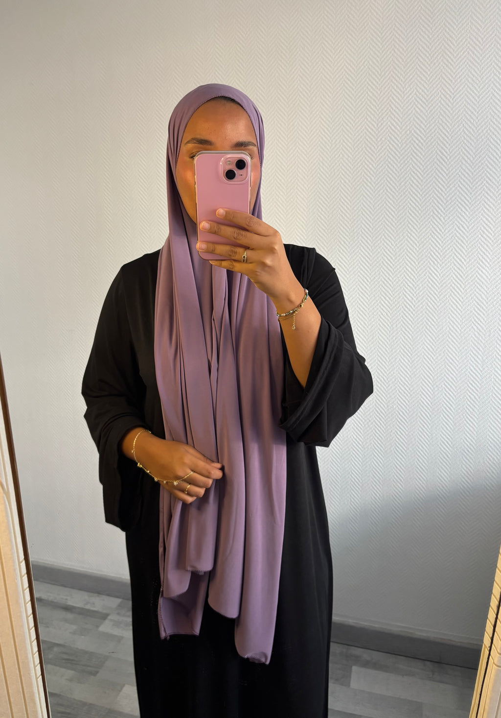 VOILE EN JERSEY PREMIUM • PRUNE