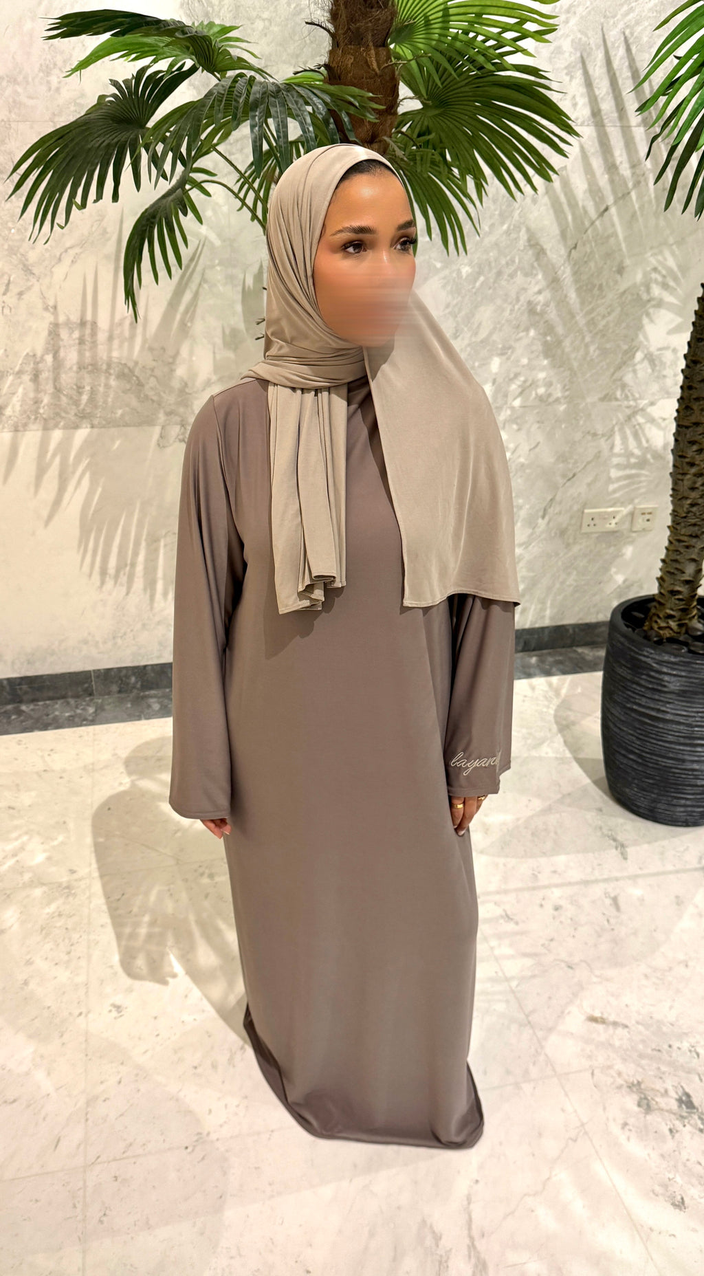 ABAYA JERSEY PREMIUM • TAUPE
