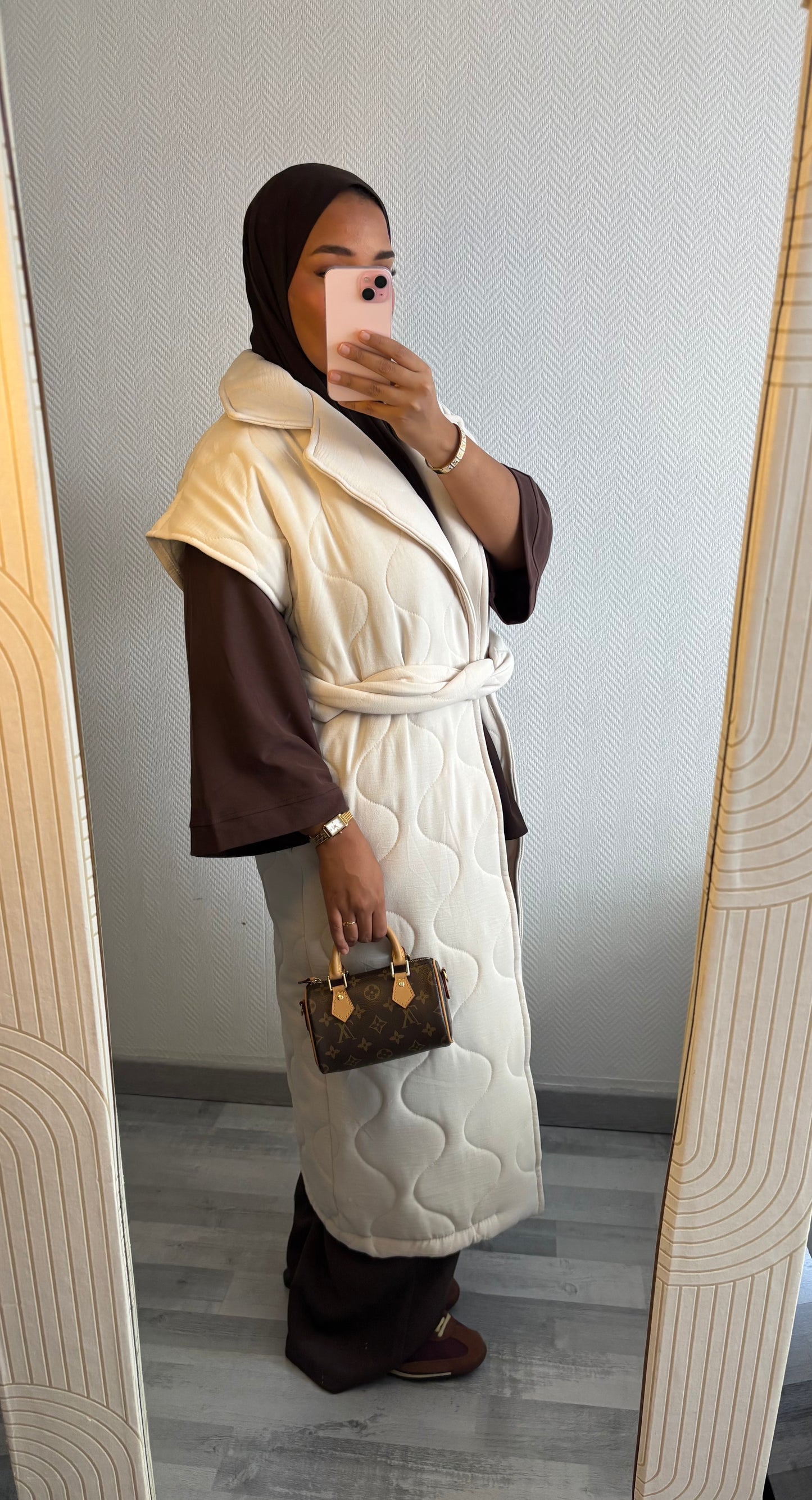 MANTEAU MATELASSÉ • BEIGE