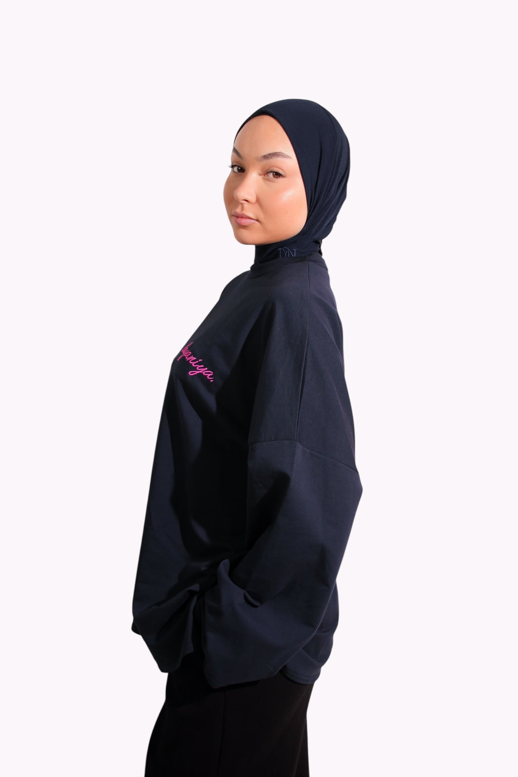 T-SHIRT SIGNATURE • MARINE / ROSE