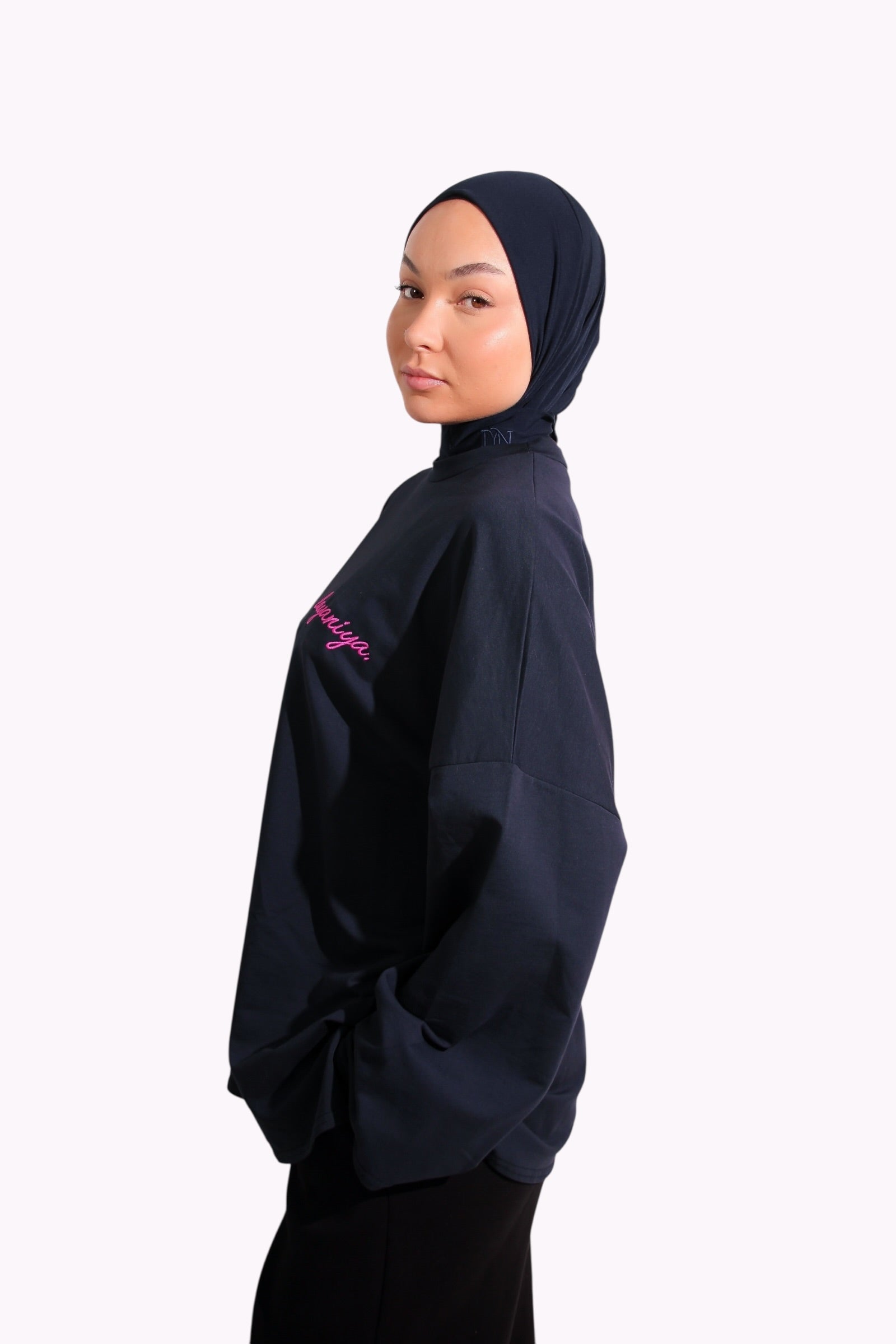 T-SHIRT SIGNATURE • MARINE / ROSE