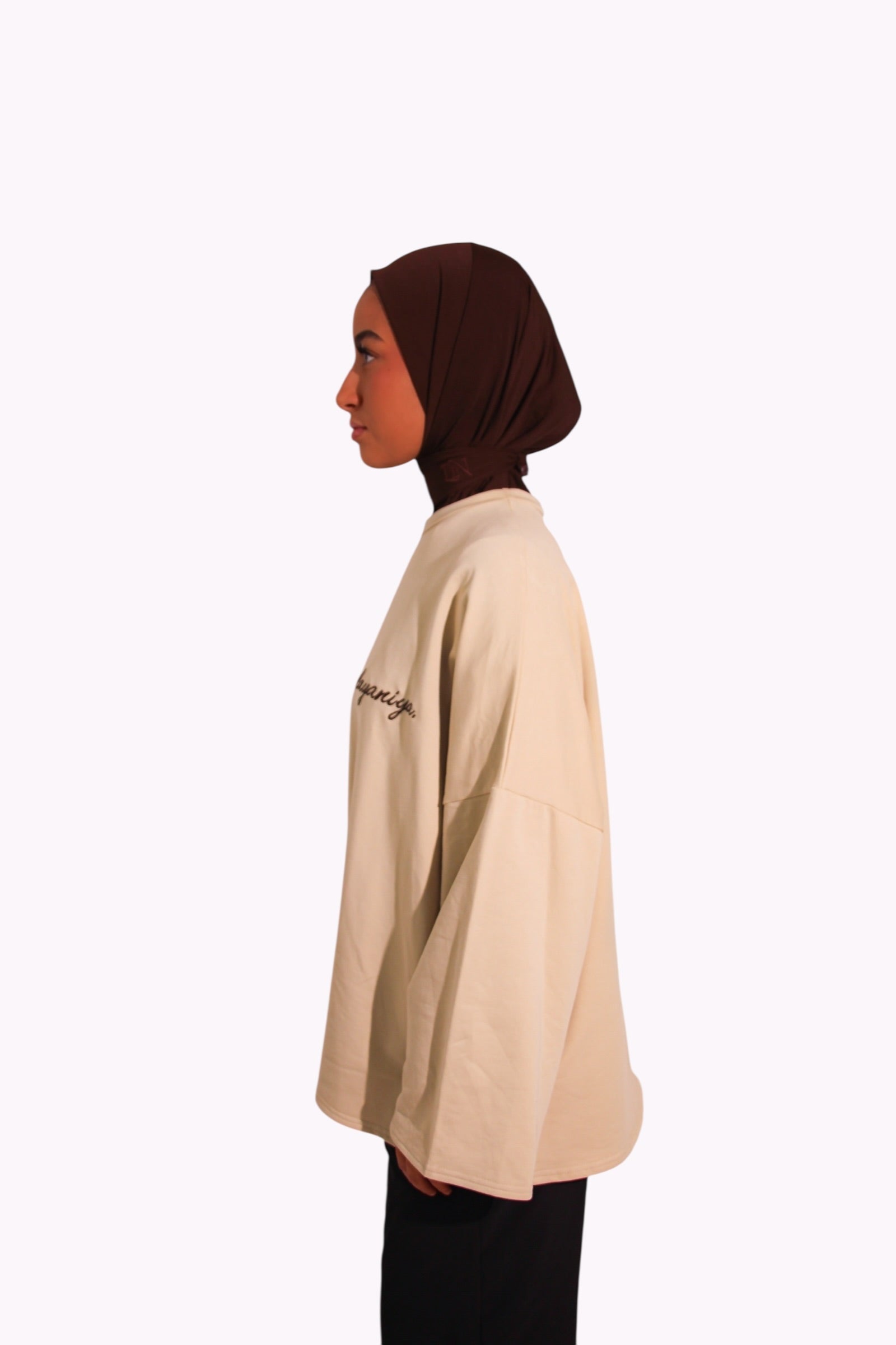 T-SHIRT SIGNATURE • BEIGE / CHOCO