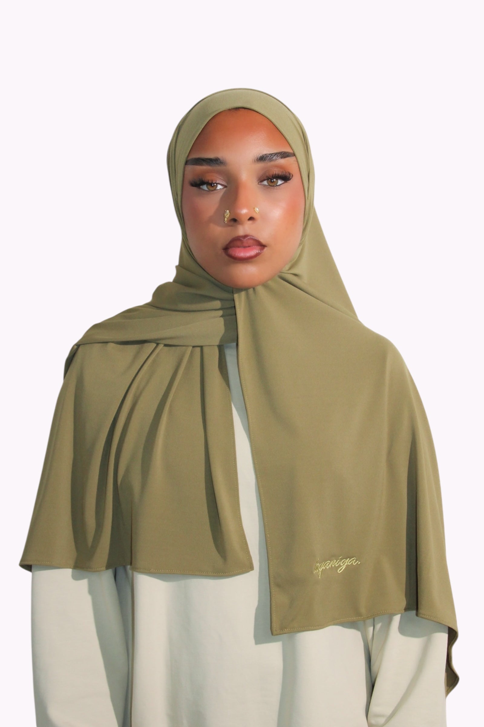 HIJAB JERSEY PREMIUM • OLIVE