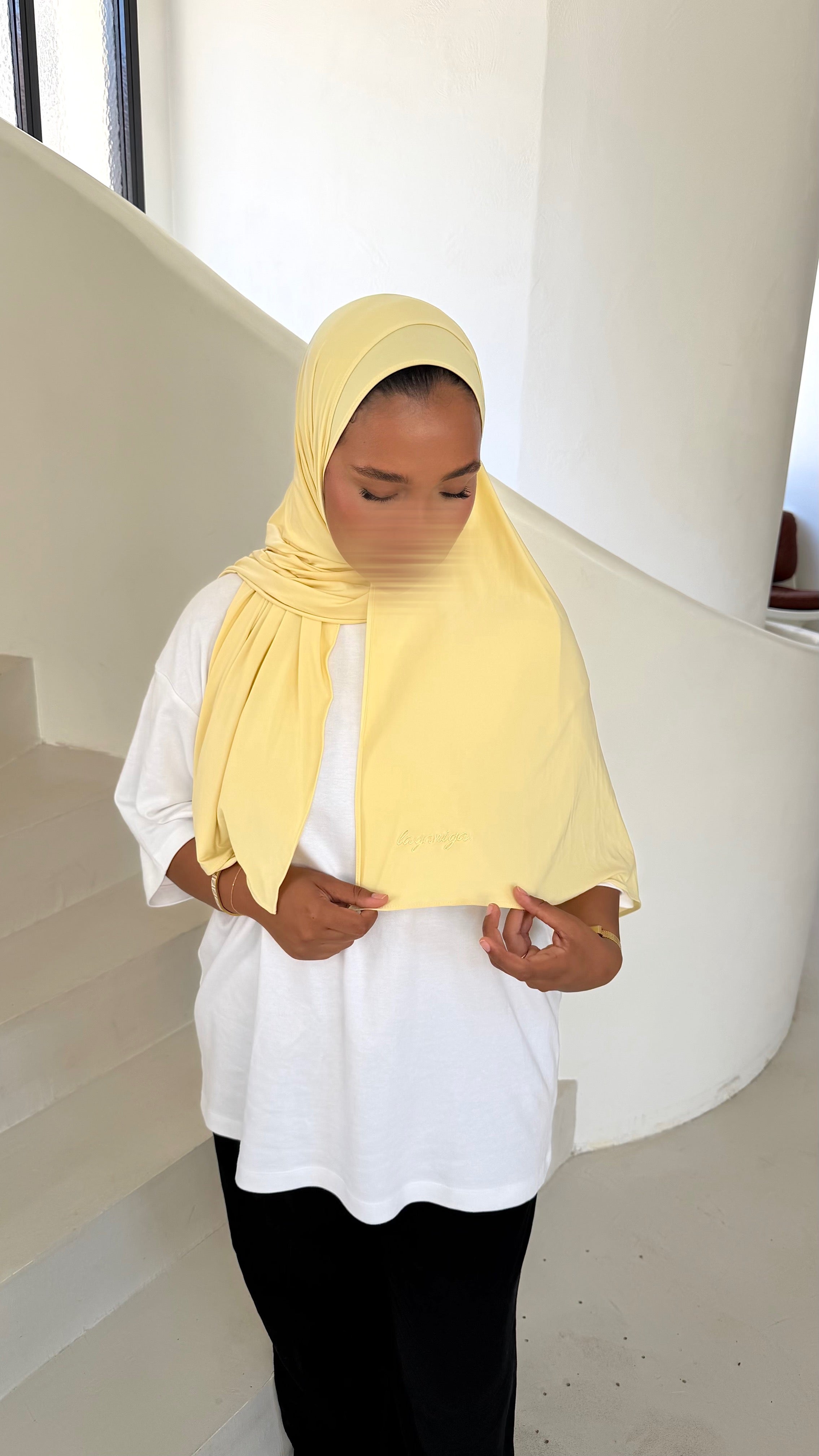 HIJAB JERSEY LIQUID • LEMON