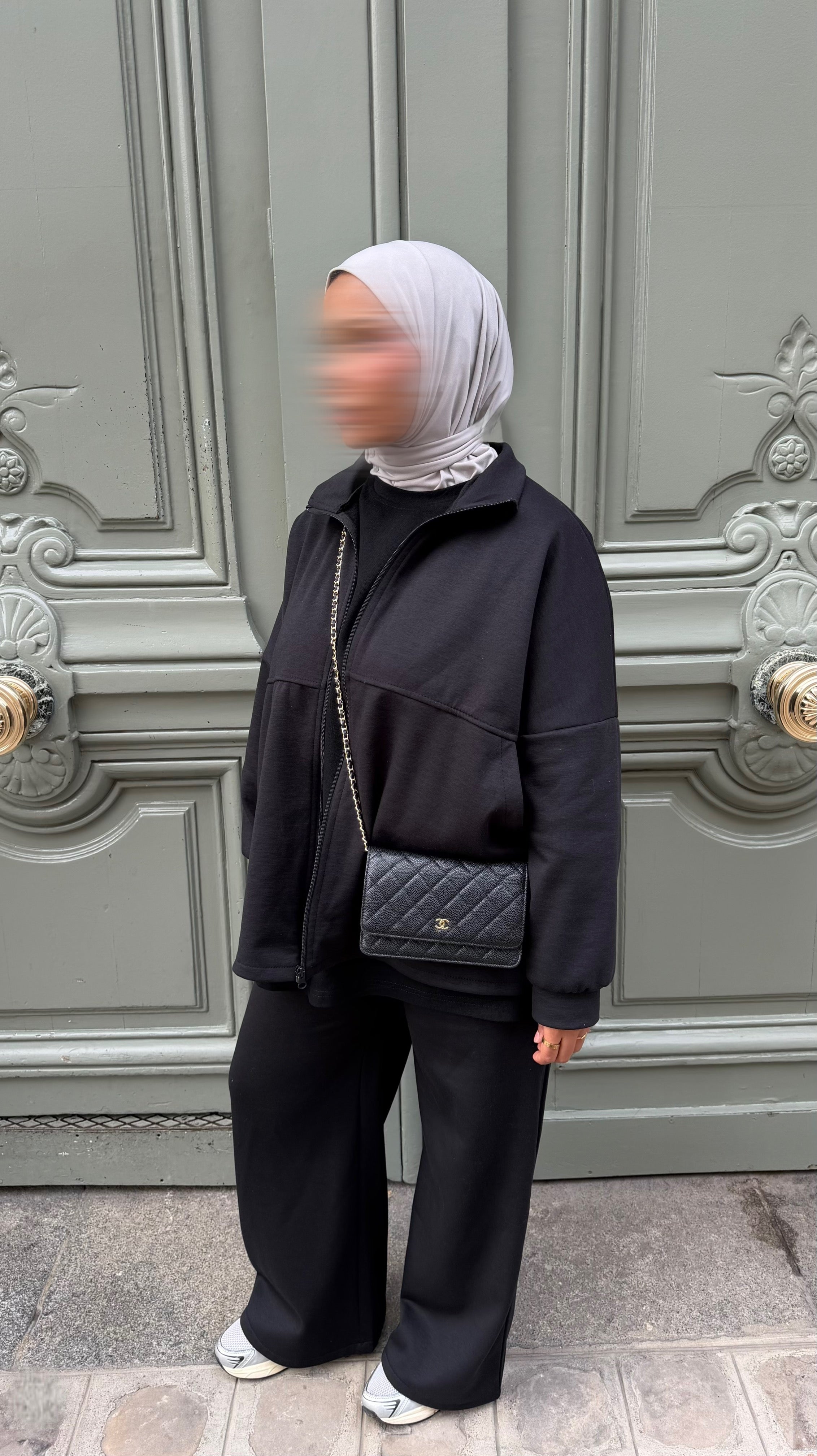 SURVÊTEMENT ZIPPÉ • NOIR