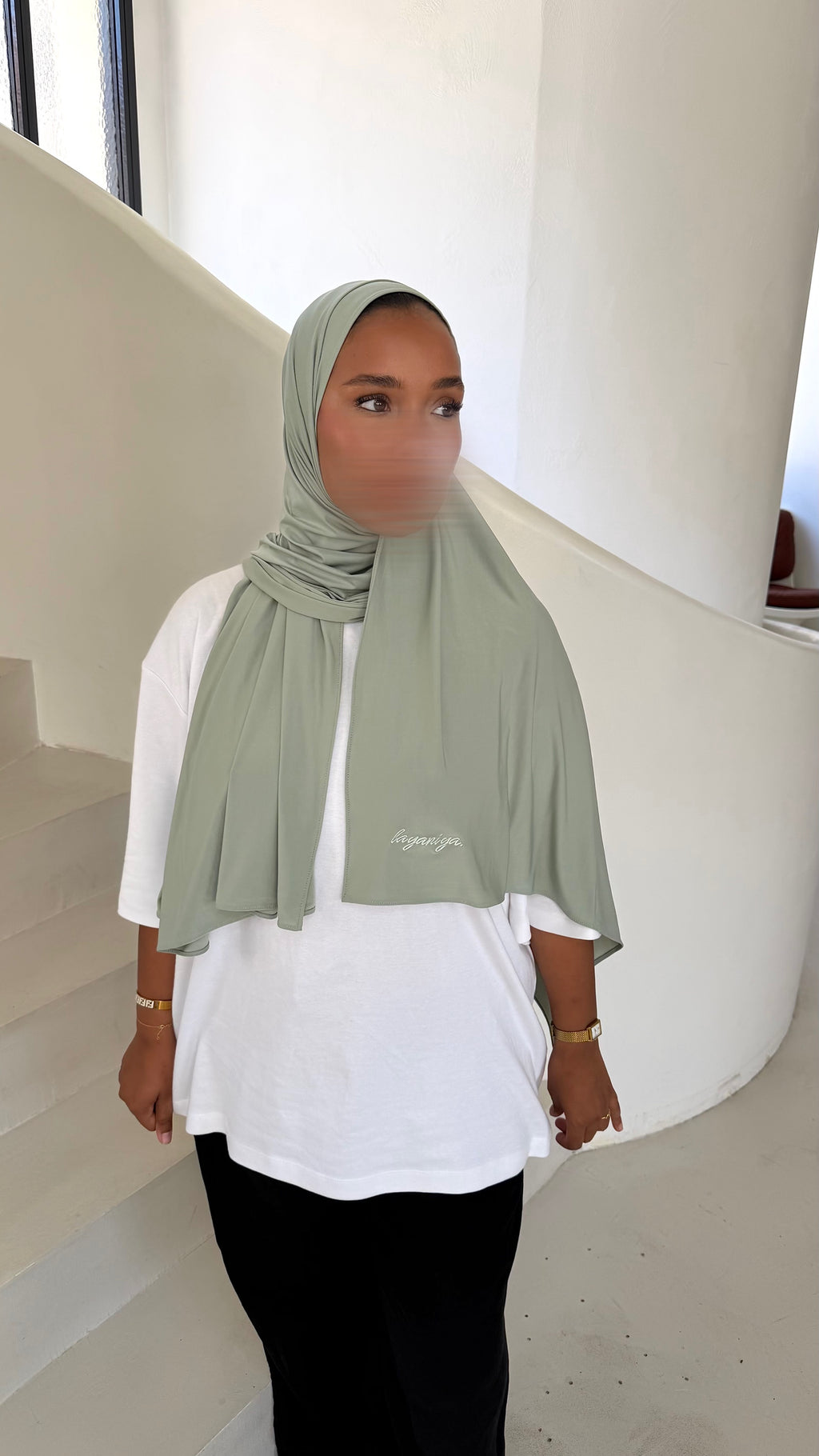 HIJAB JERSEY LIQUID • VERT CLAIR