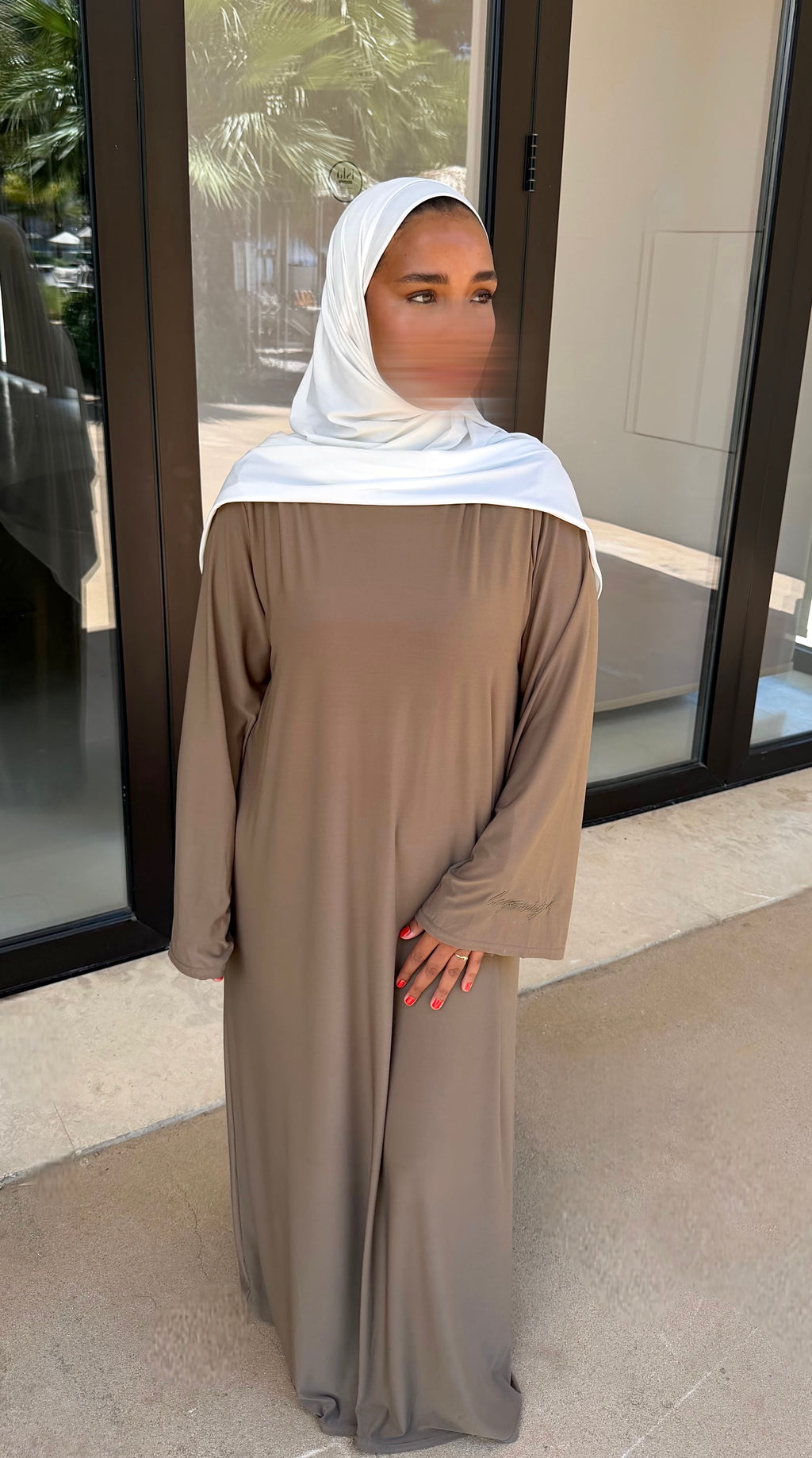 ABAYA JERSEY PREMIUM • COFFEE