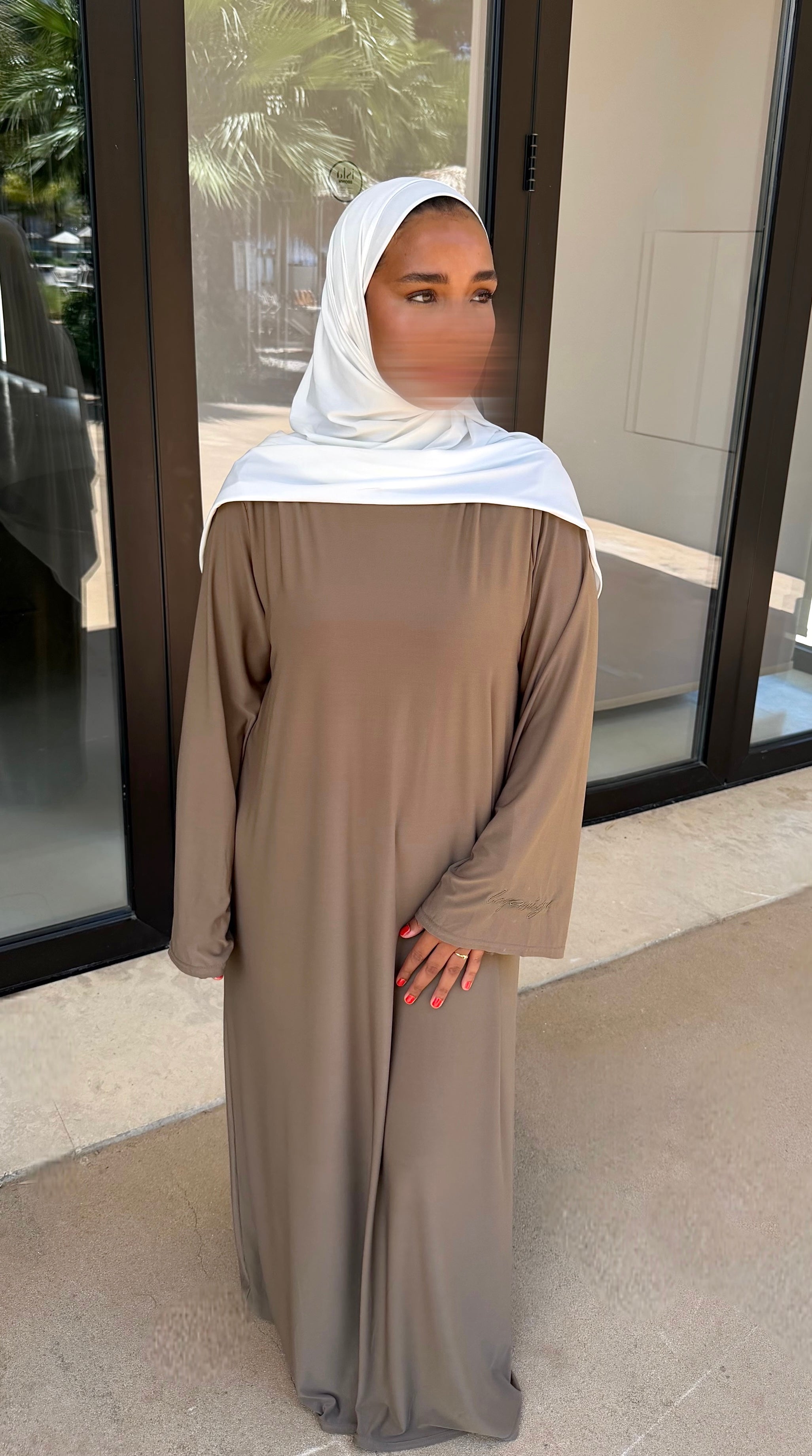 ABAYA JERSEY PREMIUM • COFFEE