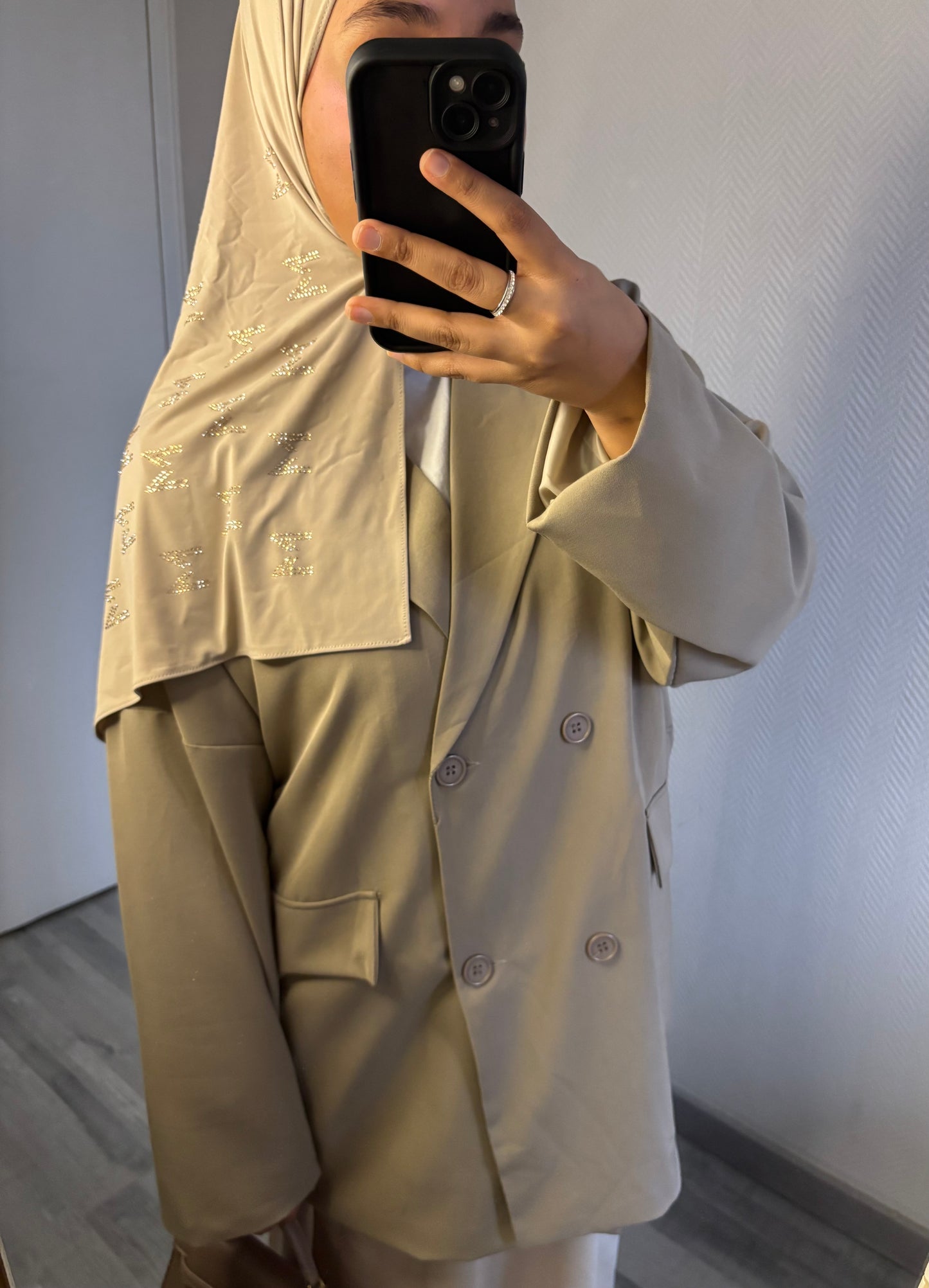 BLAZER OVERSIZE • TAUPE