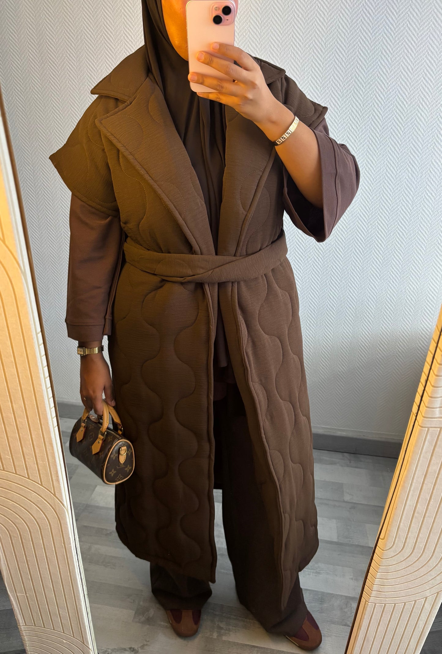 MANTEAU MATELASSÉ • CHOCO