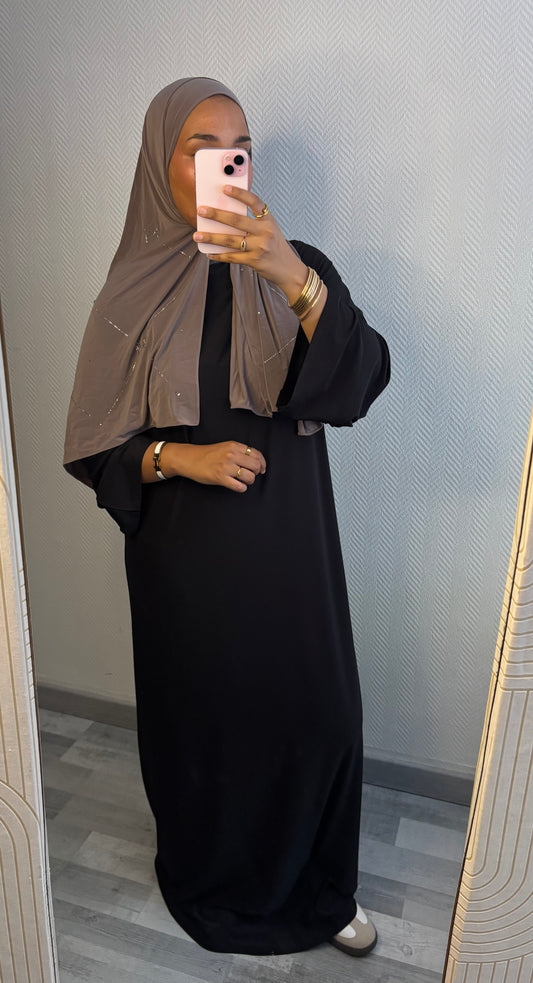 ABAYA JERSEY PREMIUM • NOIR