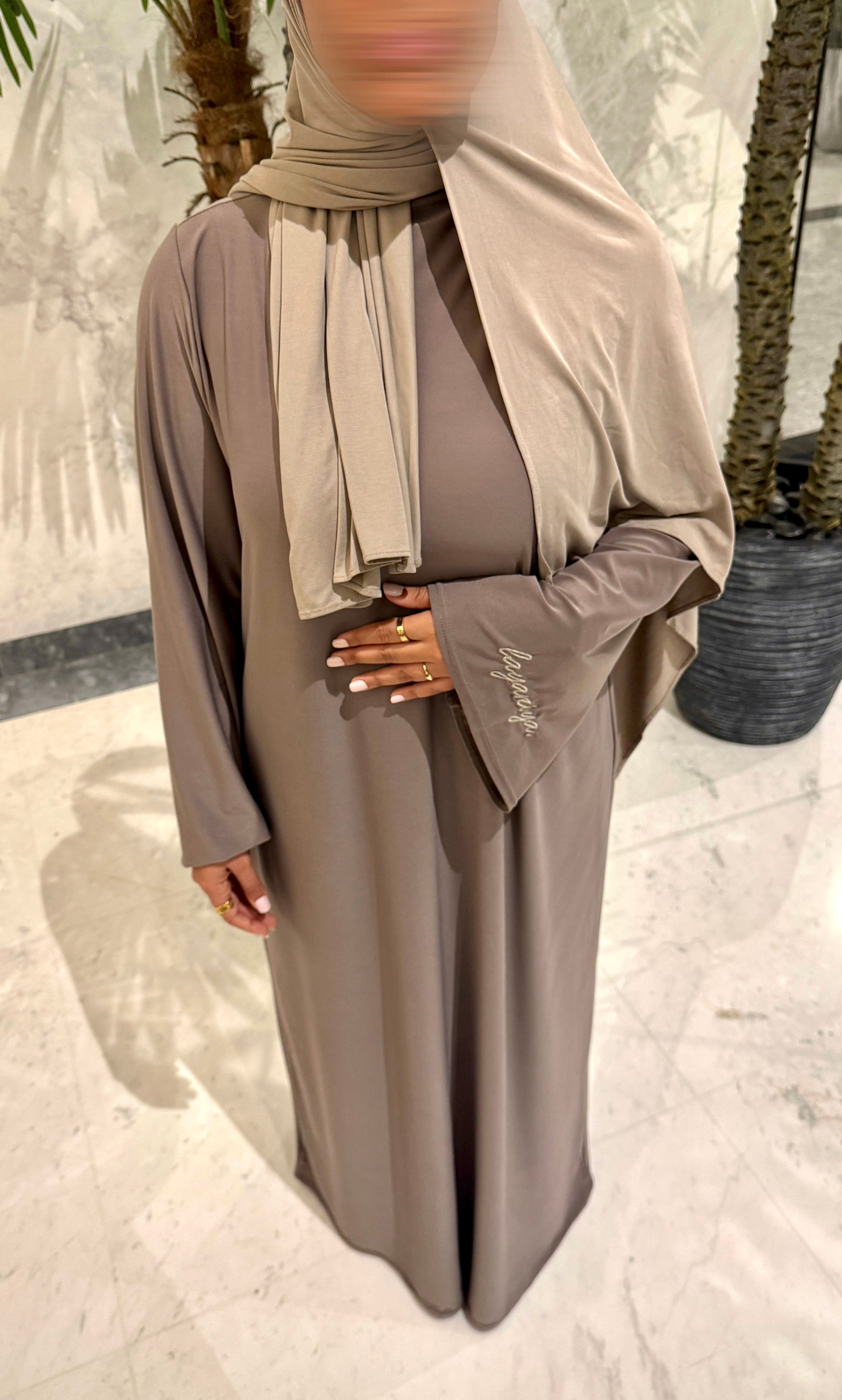 ABAYA JERSEY PREMIUM • TAUPE
