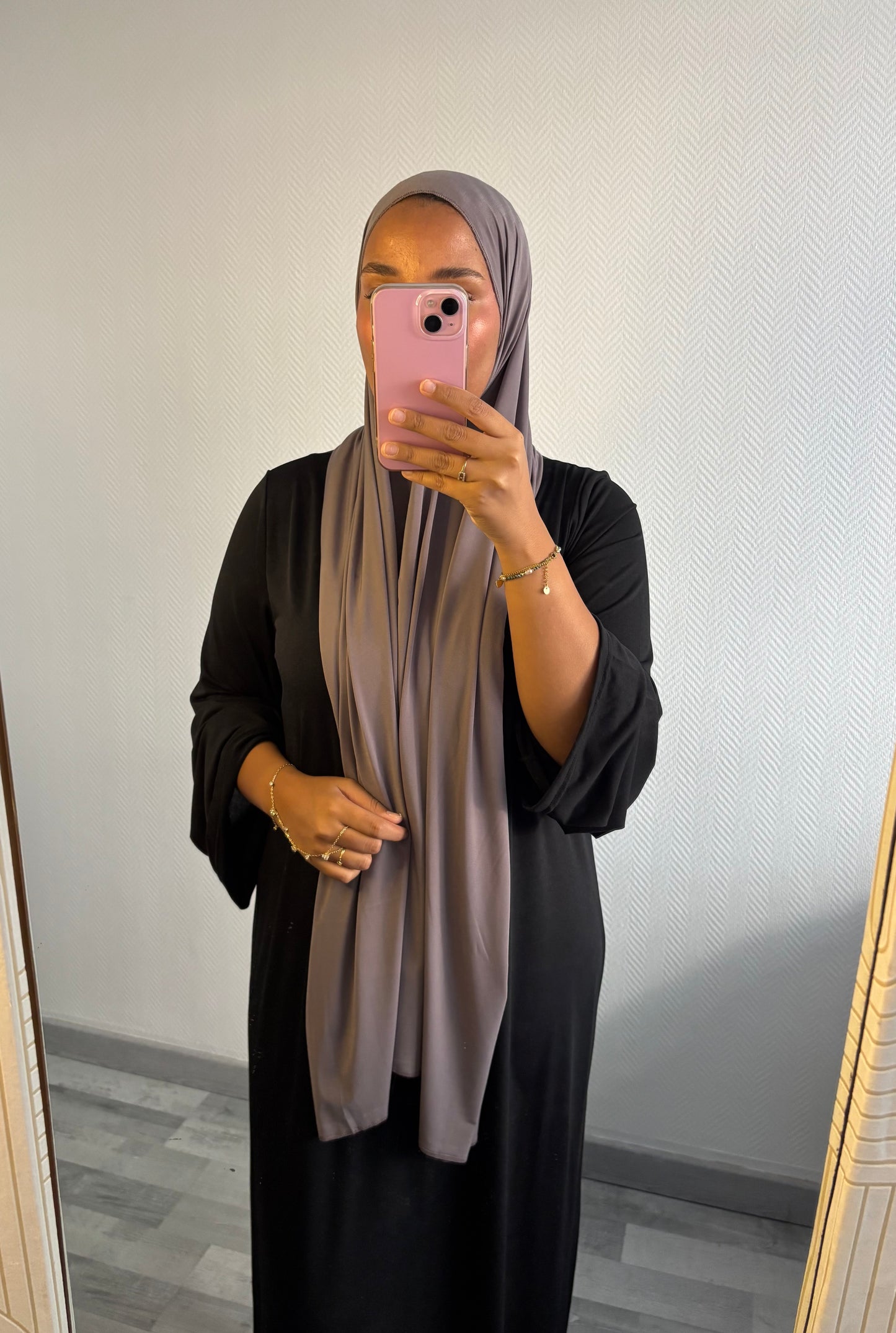 VOILE EN JERSEY PREMIUM • TAUPE FONCÉ