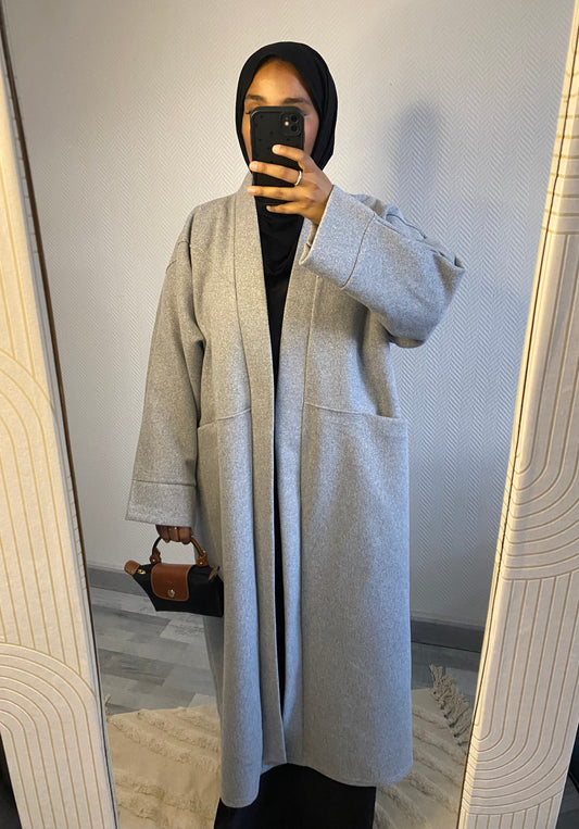 MANTEAU LONG • GRIS