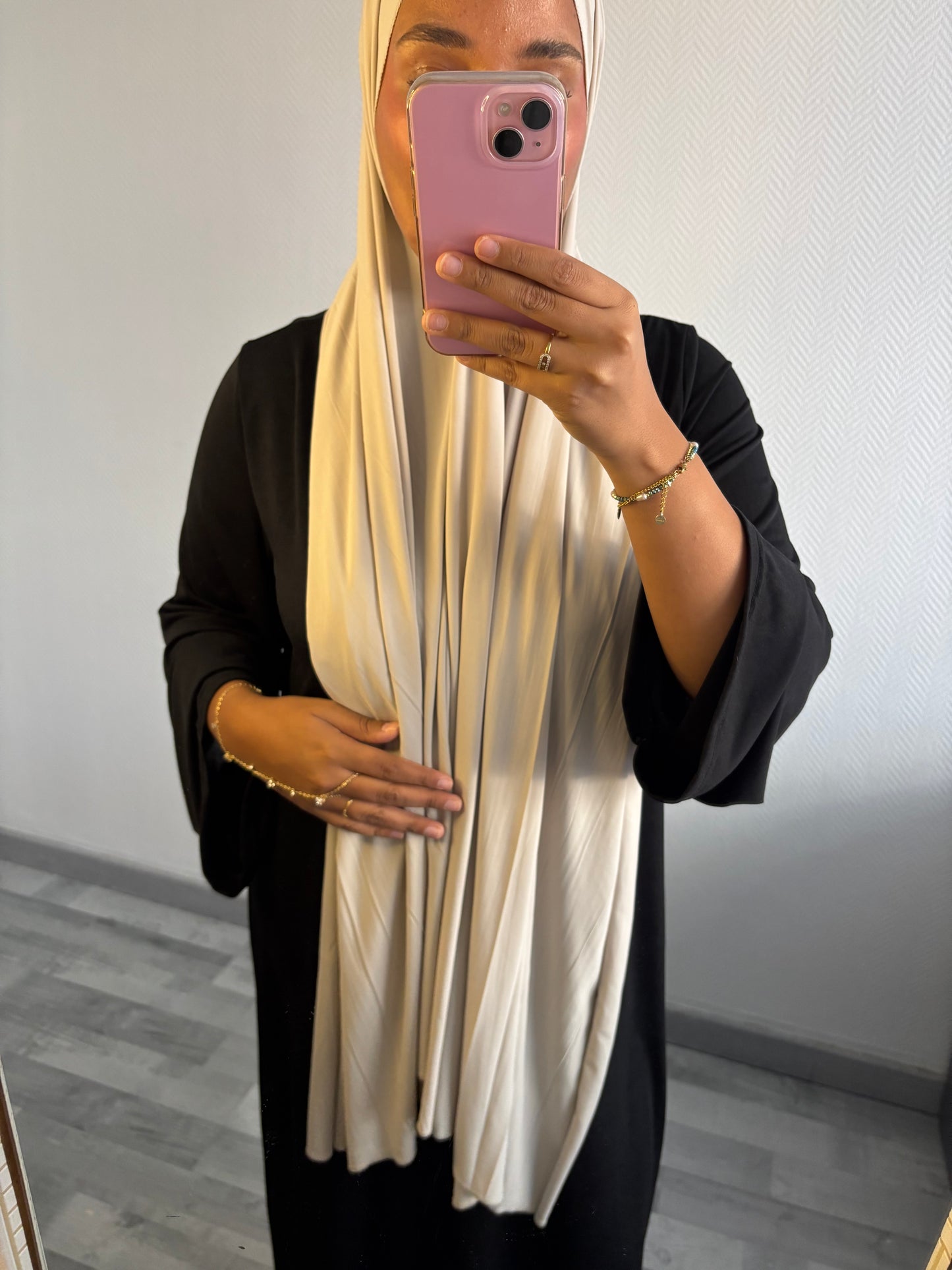 VOILE EN JERSEY PREMIUM • GREIGE