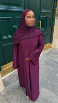 ABAYA JERSEY PREMIUM • PRUNE