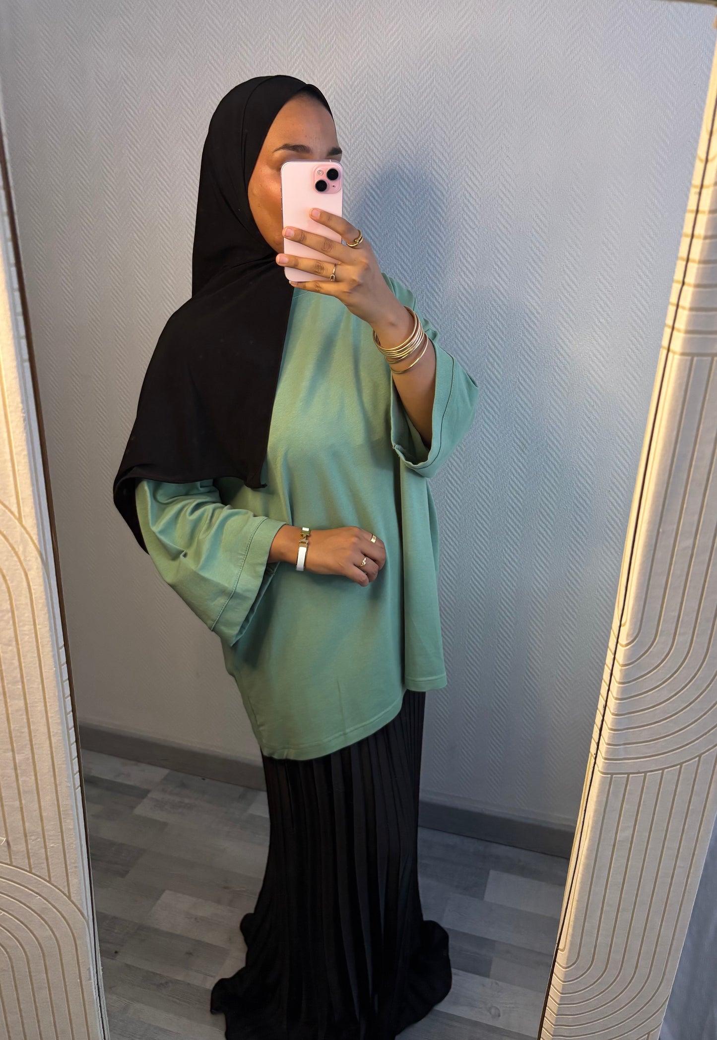 T-SHIRT OVERSIZE • VERT SAUGE