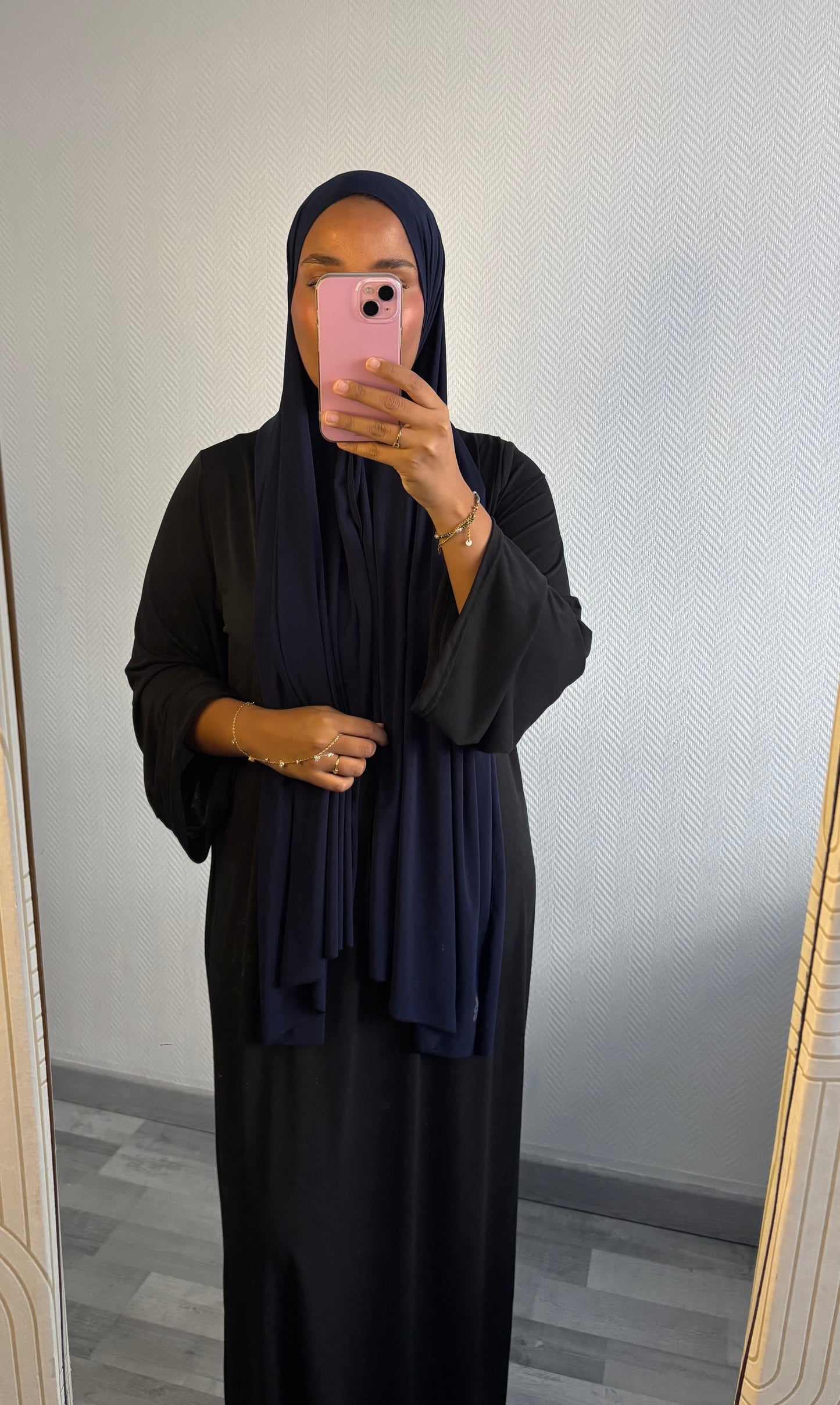 VOILE EN JERSEY PREMIUM • BLEU MARINE