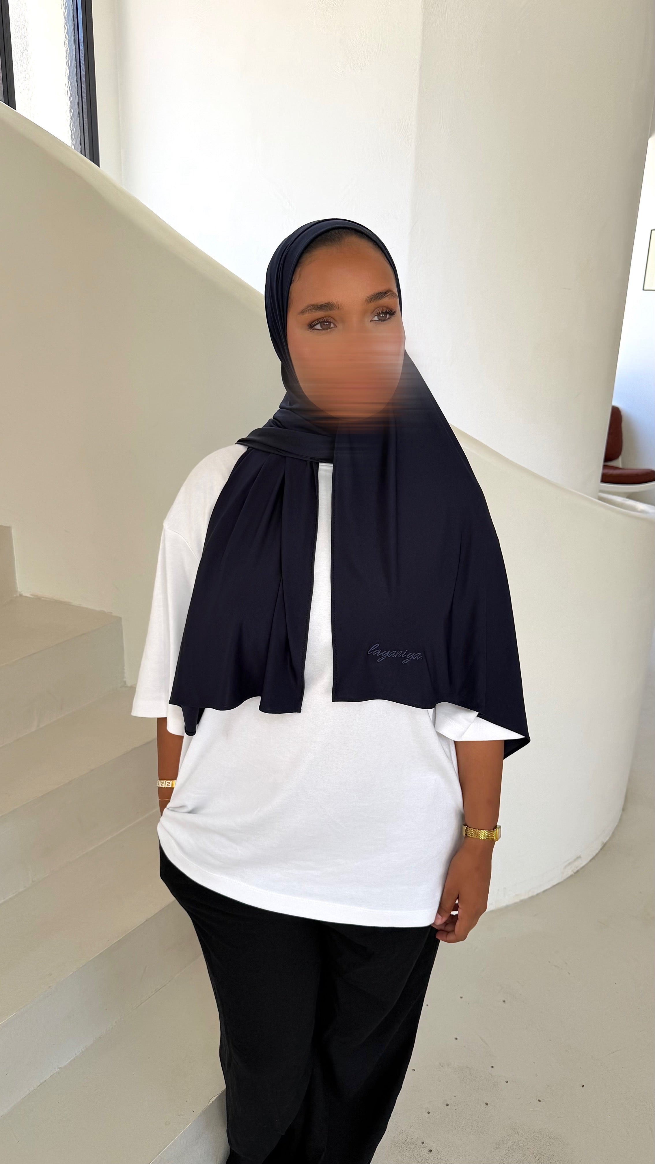 HIJAB JERSEY LIQUID • MARINE