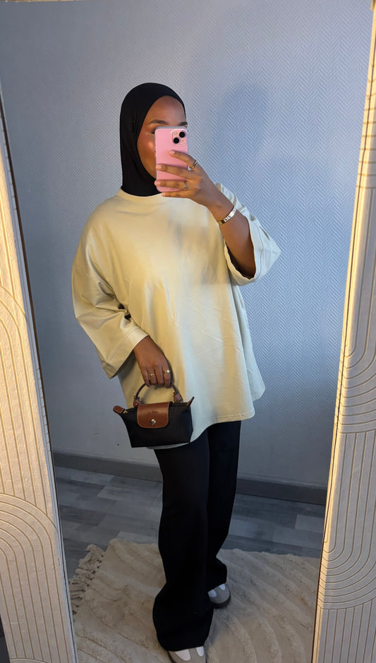 T-SHIRT OVERSIZE • VERT CLAIRE