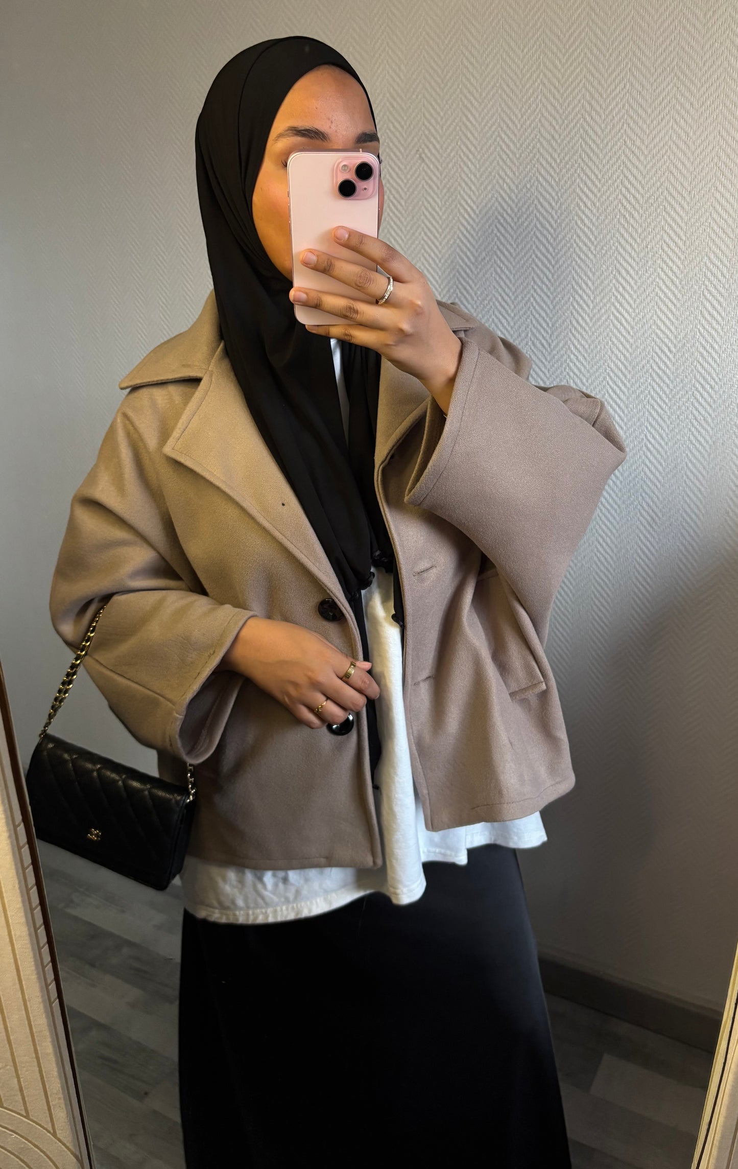 ZARA INSPIRED COAT • TAUPE