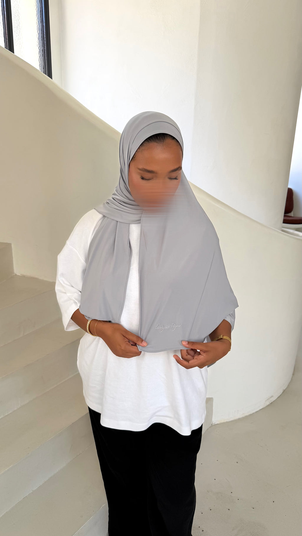 HIJAB JERSEY LIQUID • GRIS