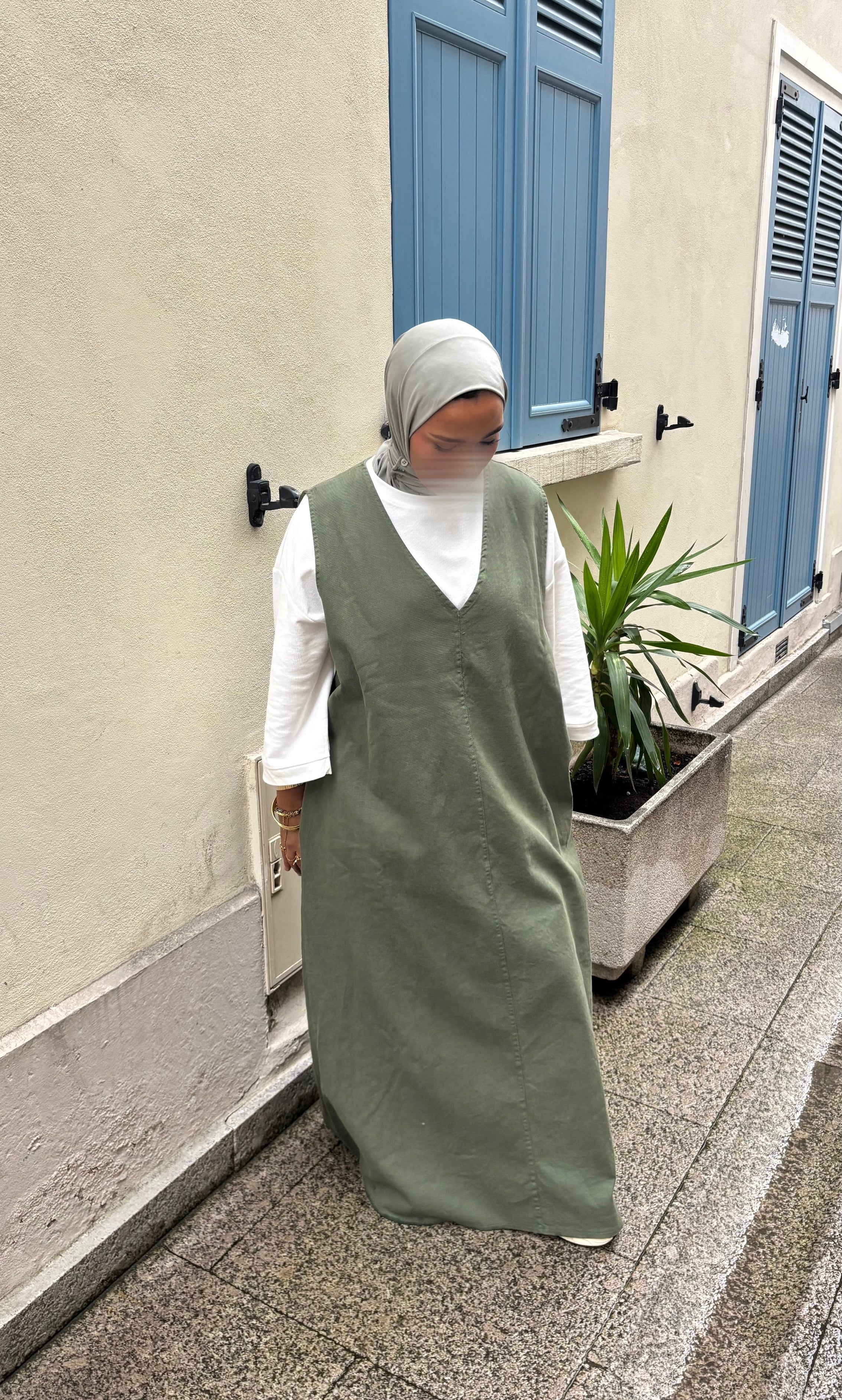 ROBE EN JEAN • KAKI