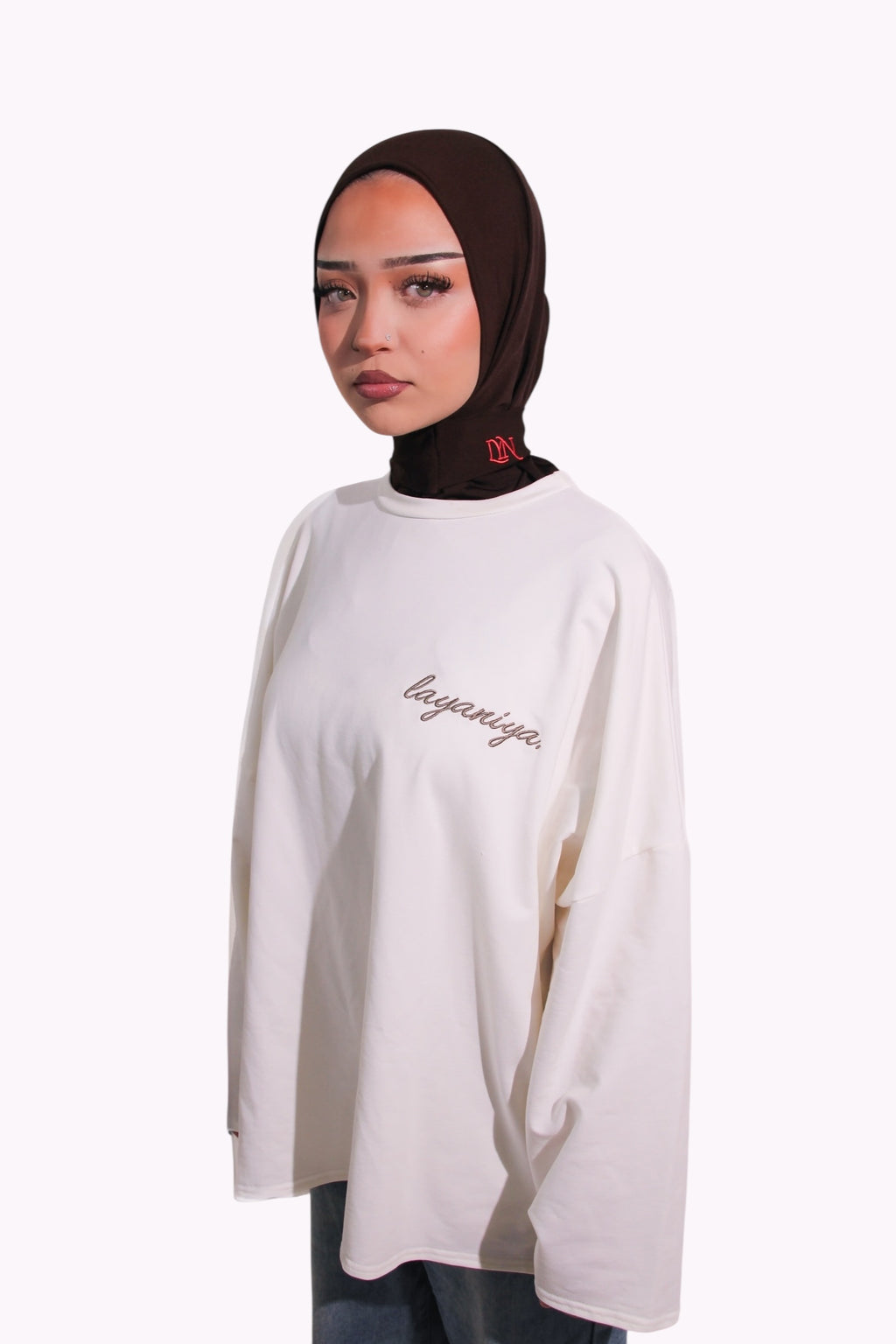 T-SHIRT SIGNATURE • BLANC / TAUPE