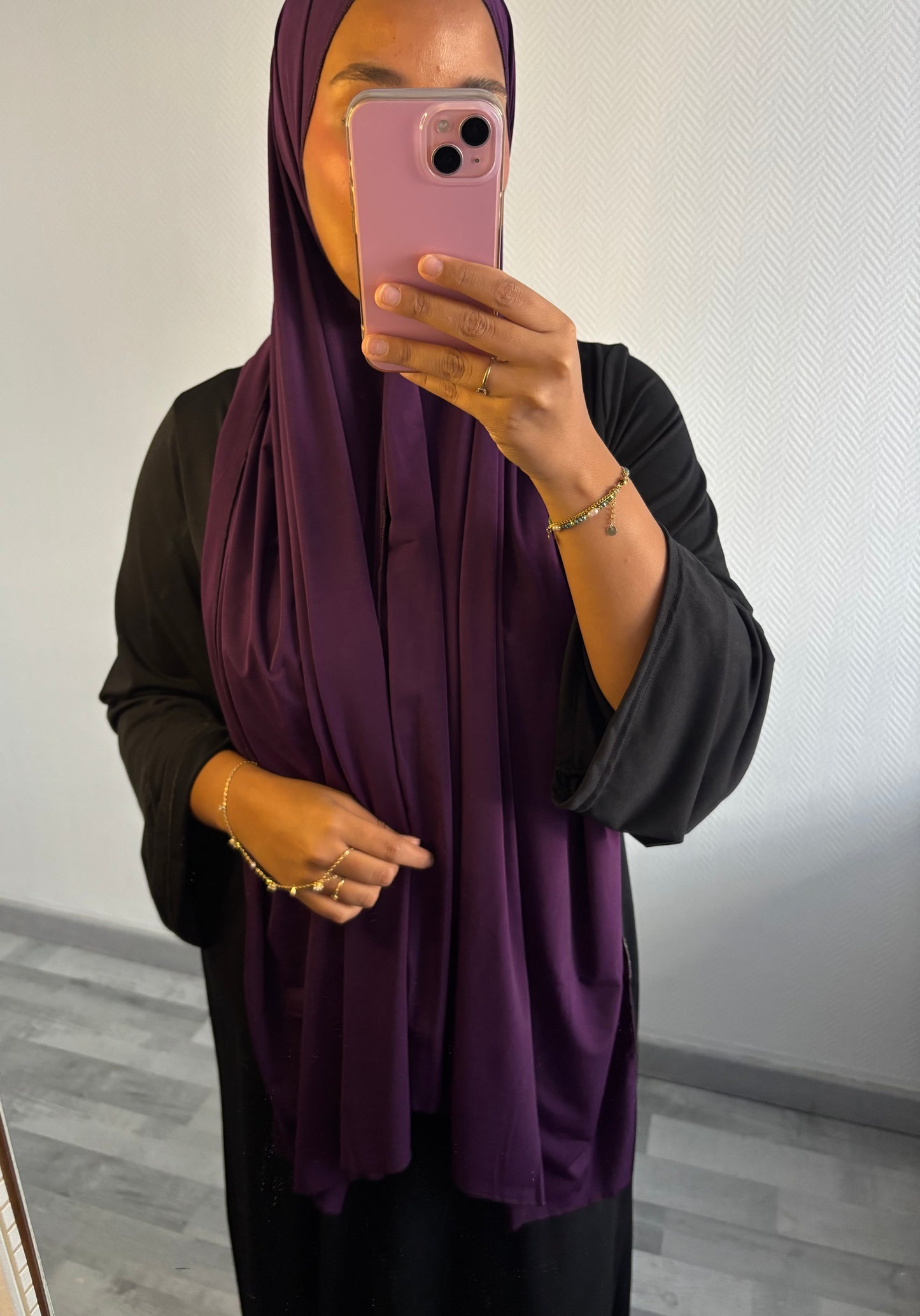 VOILE EN JERSEY PREMIUM • VIOLET FONCÉ