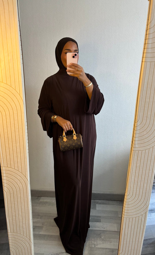 ABAYA JERSEY PREMIUM • CHOCO