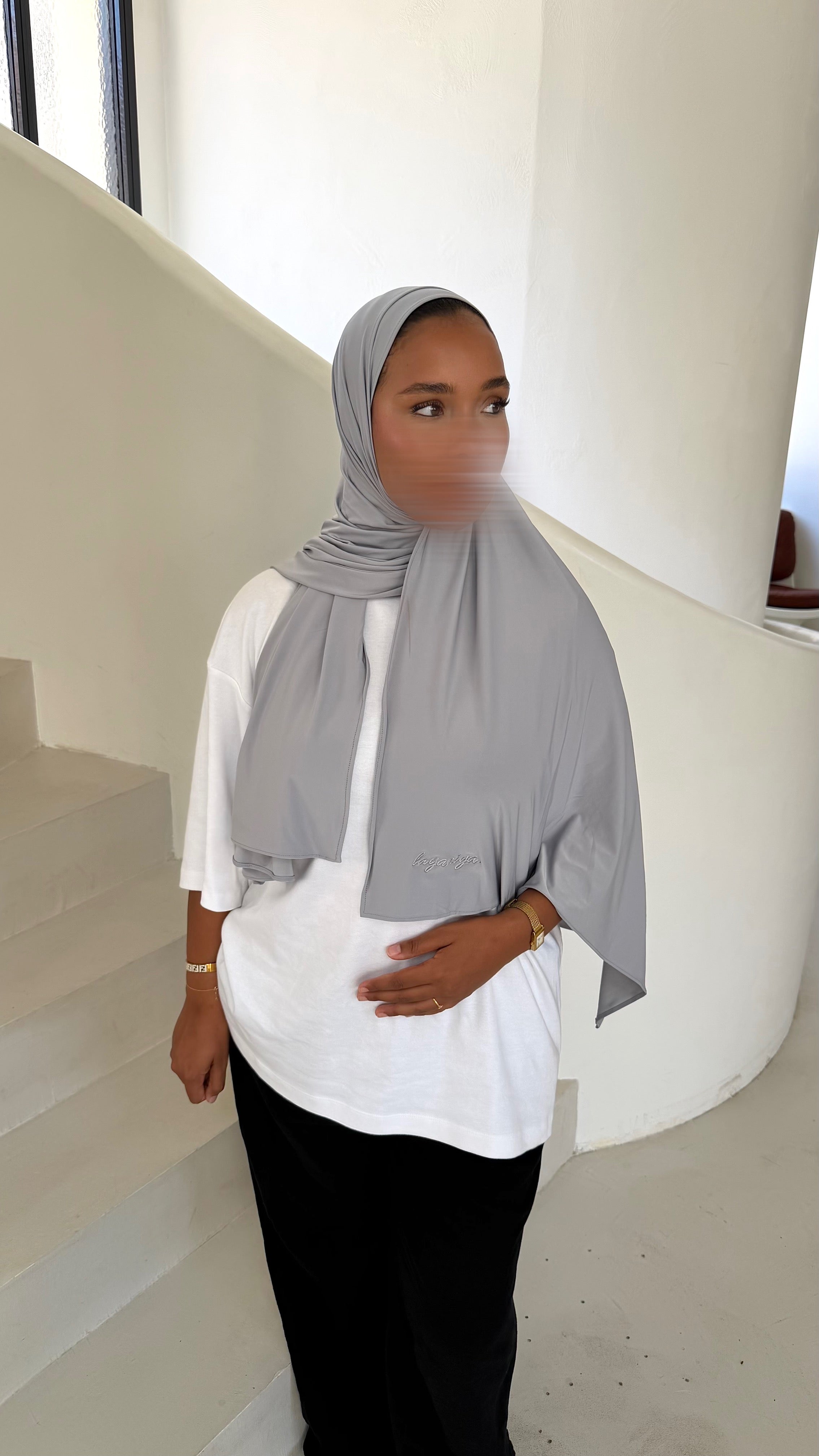 HIJAB JERSEY LIQUID • GRIS