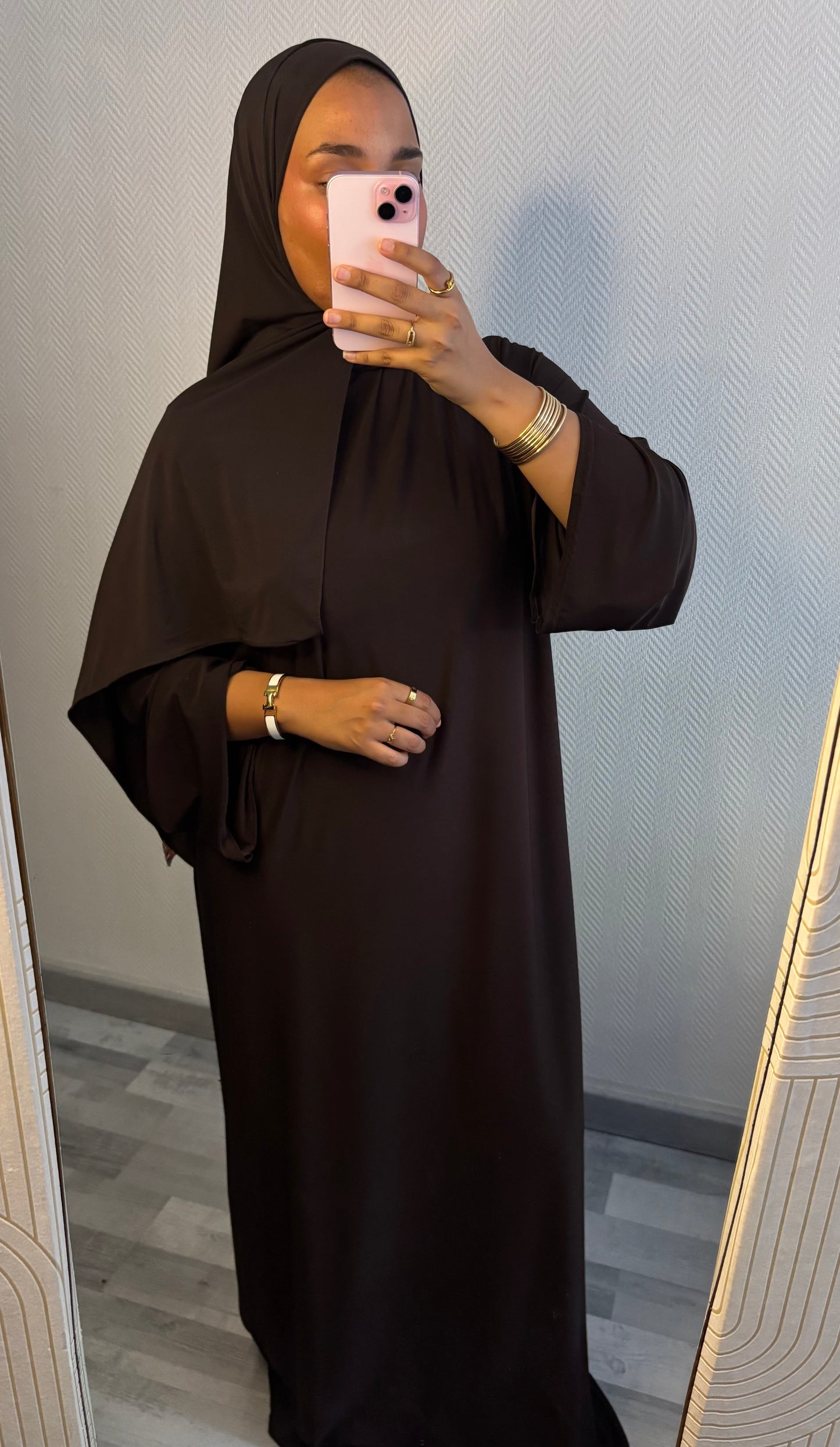 ABAYA JERSEY PREMIUM • CHOCO