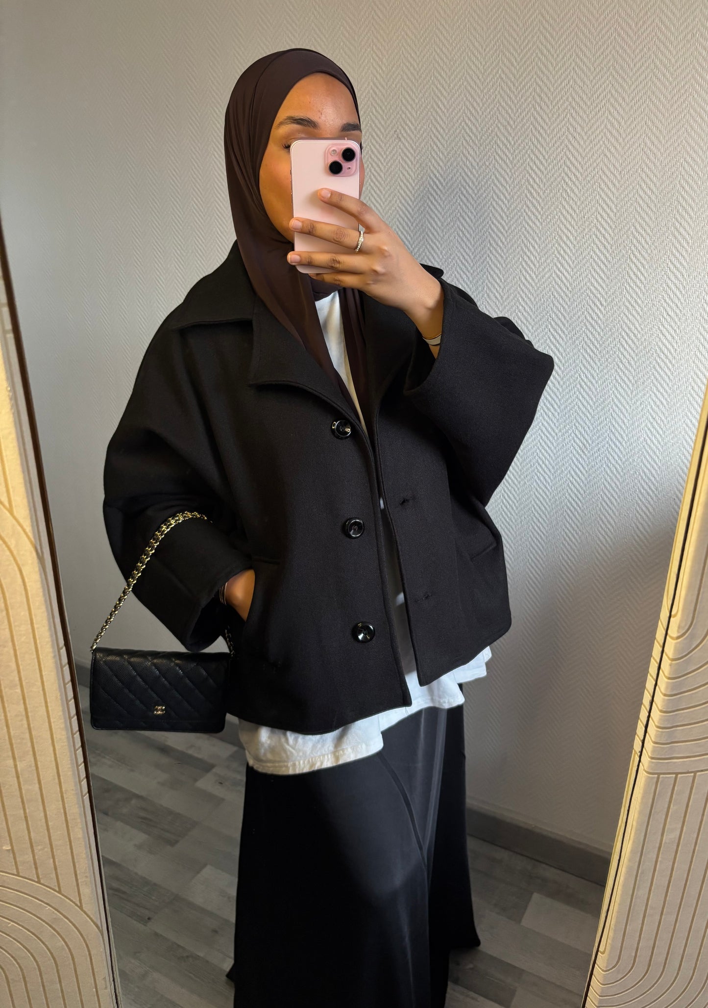 MANTEAU INSPI ZARA • NOIR