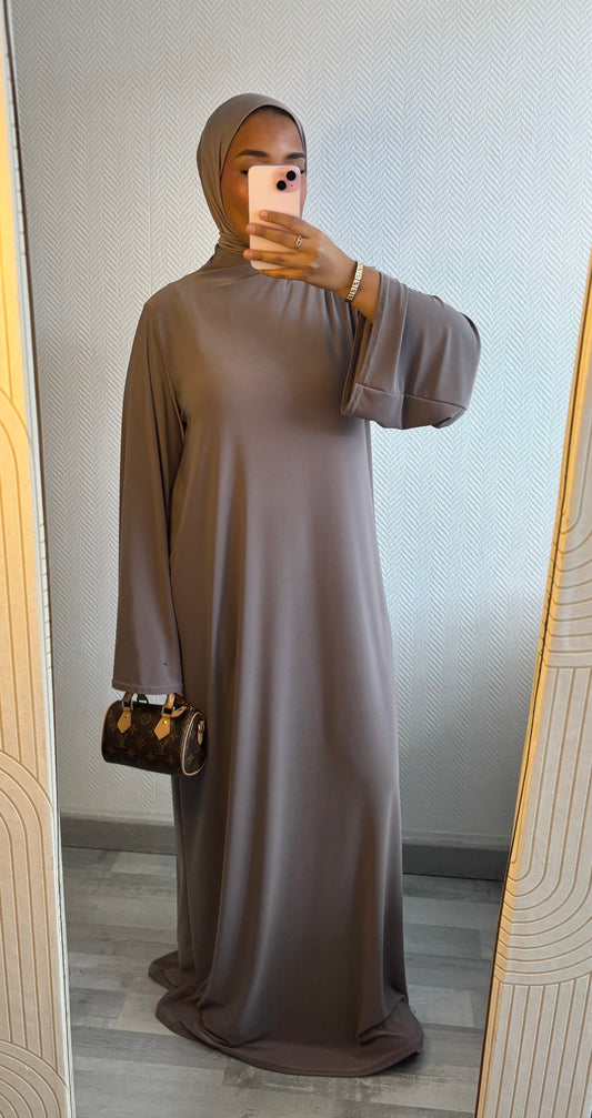 ABAYA JERSEY PREMIUM • TAUPE