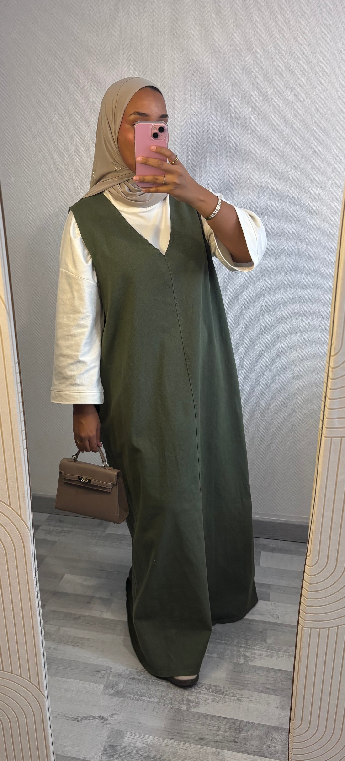 ROBE EN JEAN • KAKI