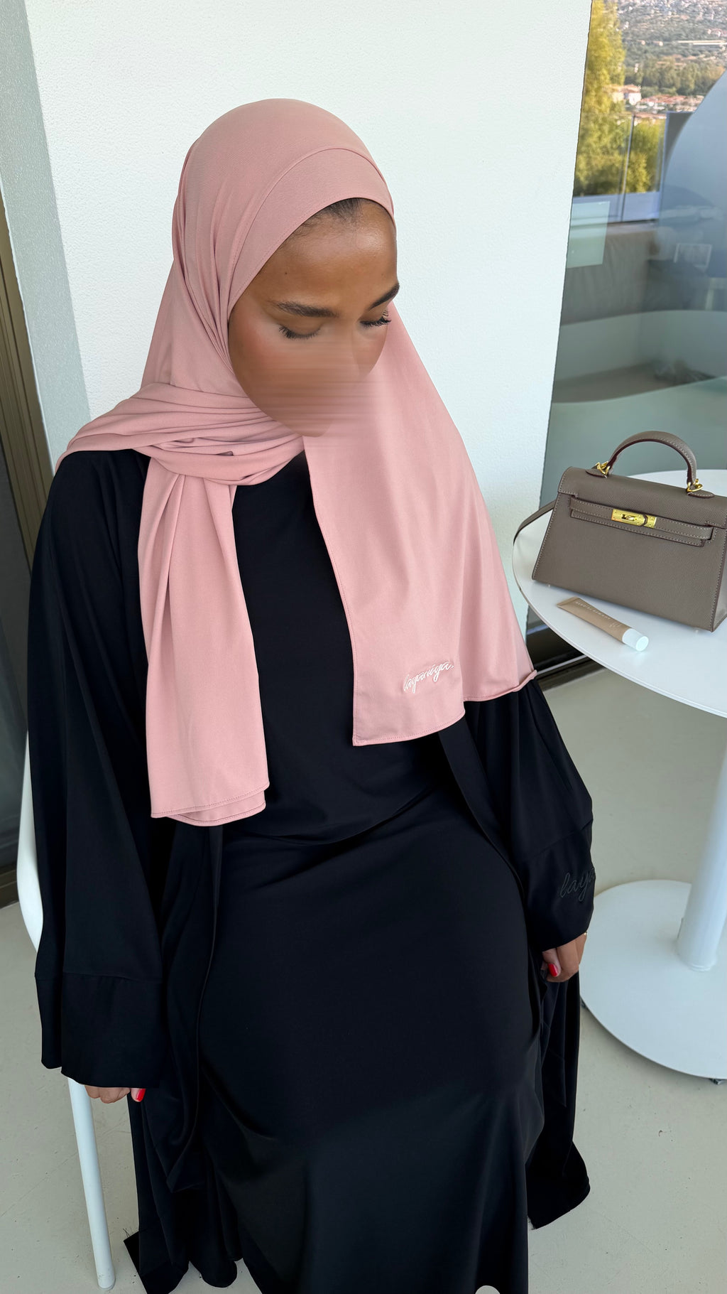 HIJAB JERSEY PREMIUM • SAUMON