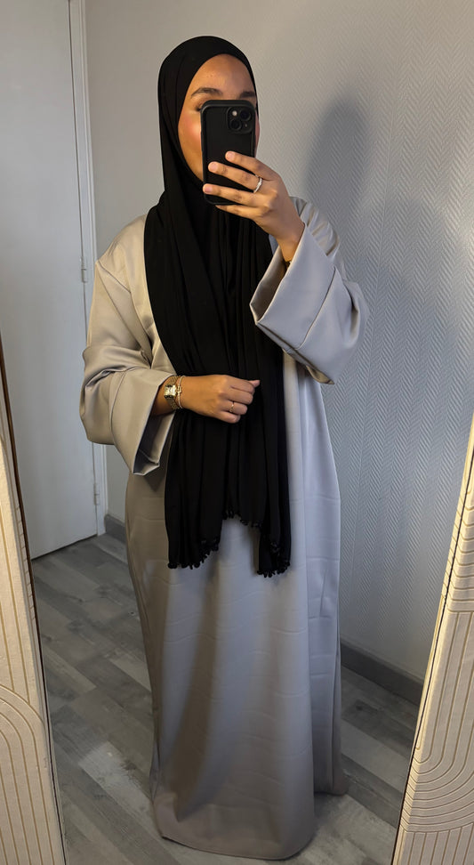 ABAYA WITH POCKETS • LIGHT TAUPE