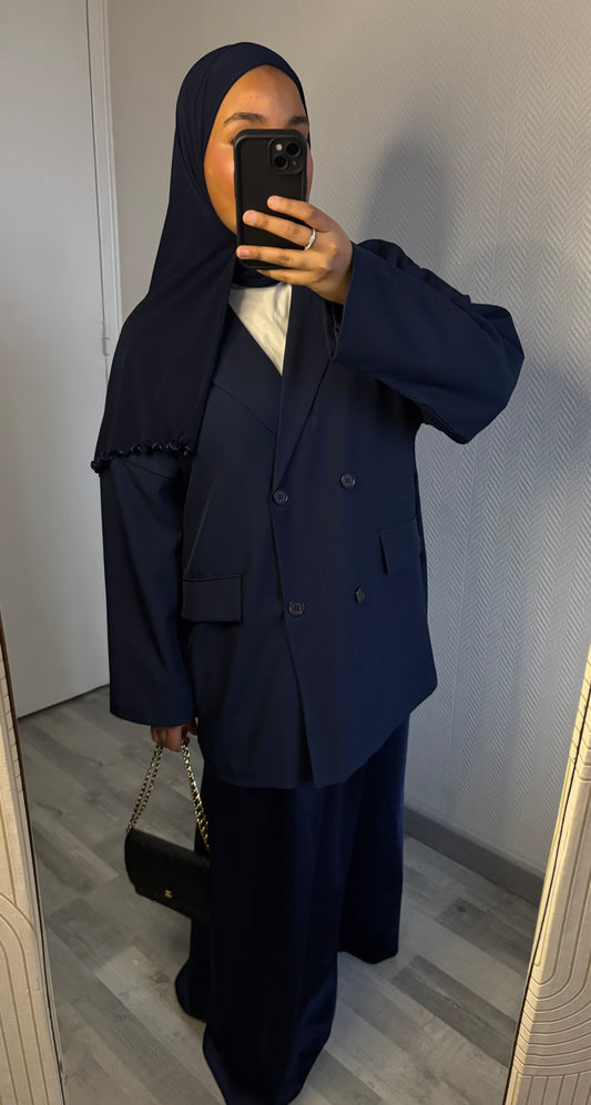 OVERSIZED BLAZER • NAVY BLUE