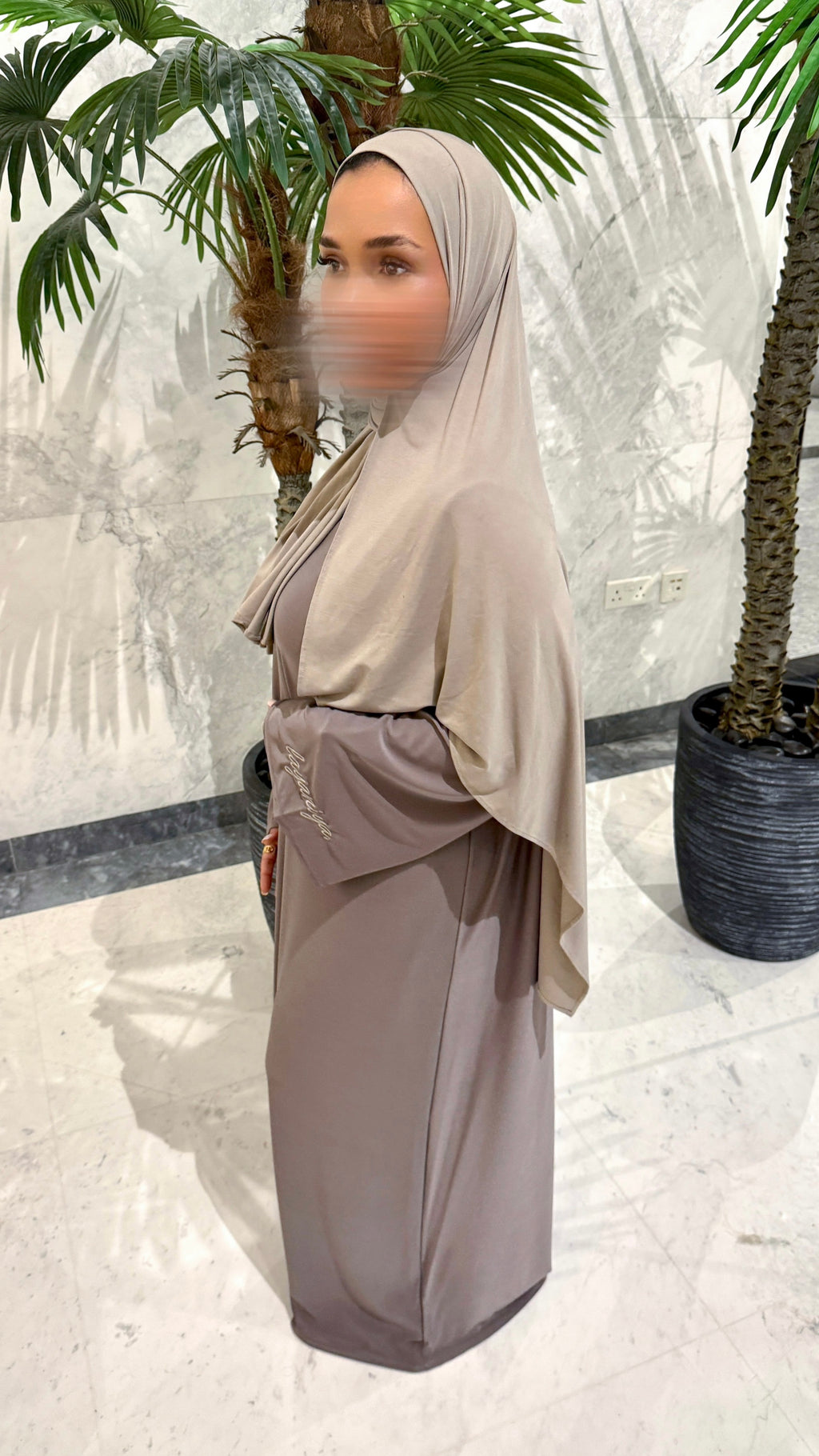 ABAYA JERSEY PREMIUM • TAUPE
