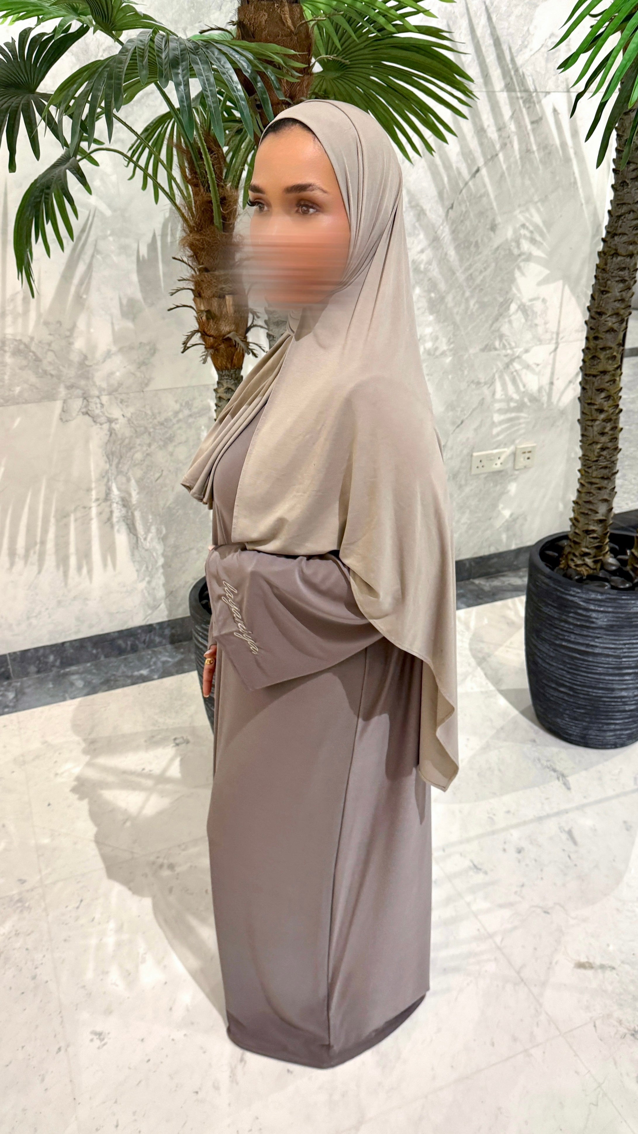ABAYA JERSEY PREMIUM • TAUPE