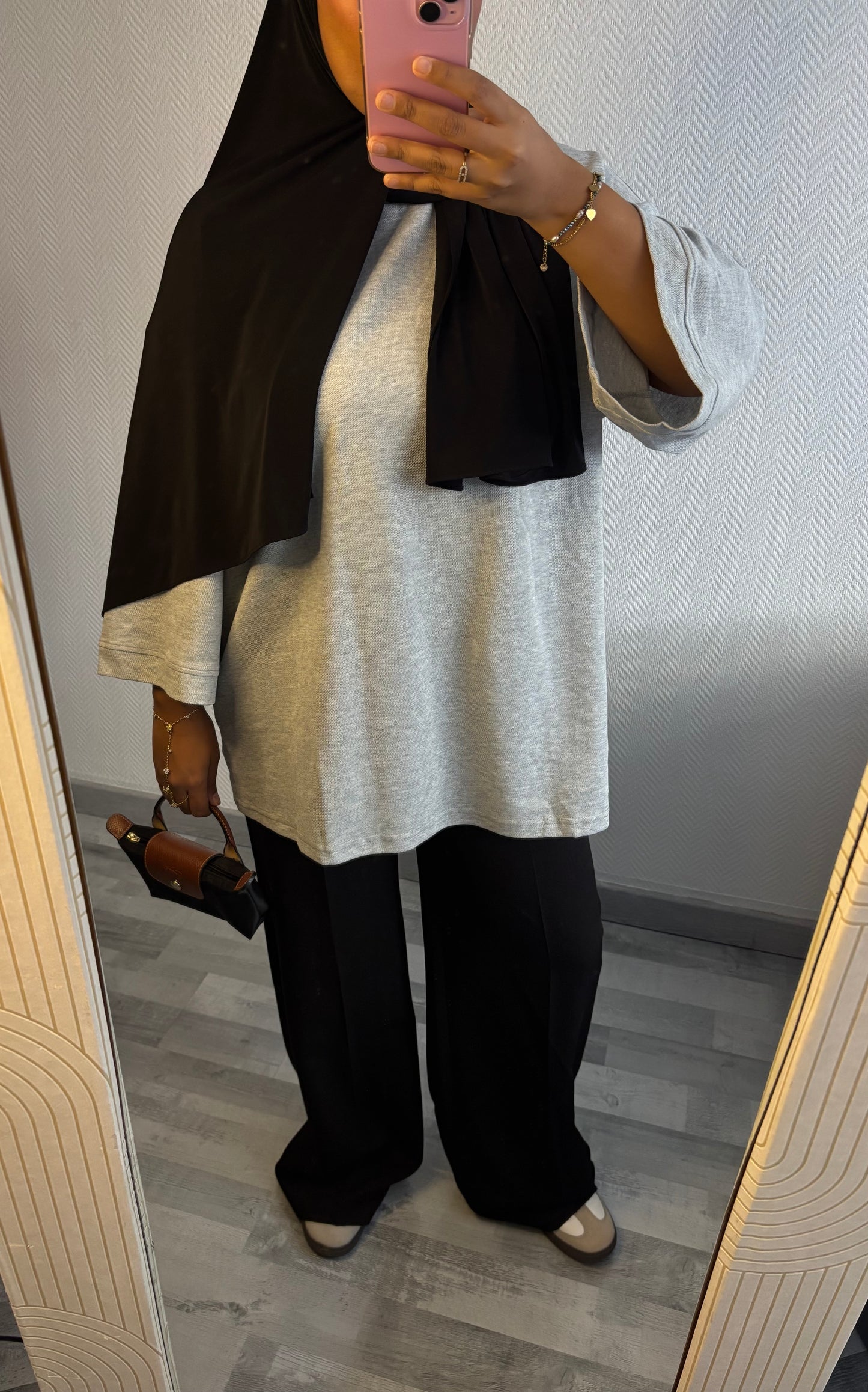 T-SHIRT MASTOUR • GRIS CLAIRE