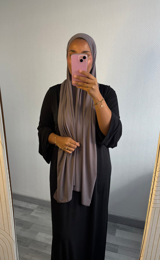 VOILE EN JERSEY PREMIUM • TAUPE FONCÉ