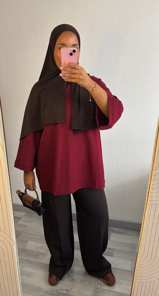 T-SHIRT MASTOUR • BORDEAUX