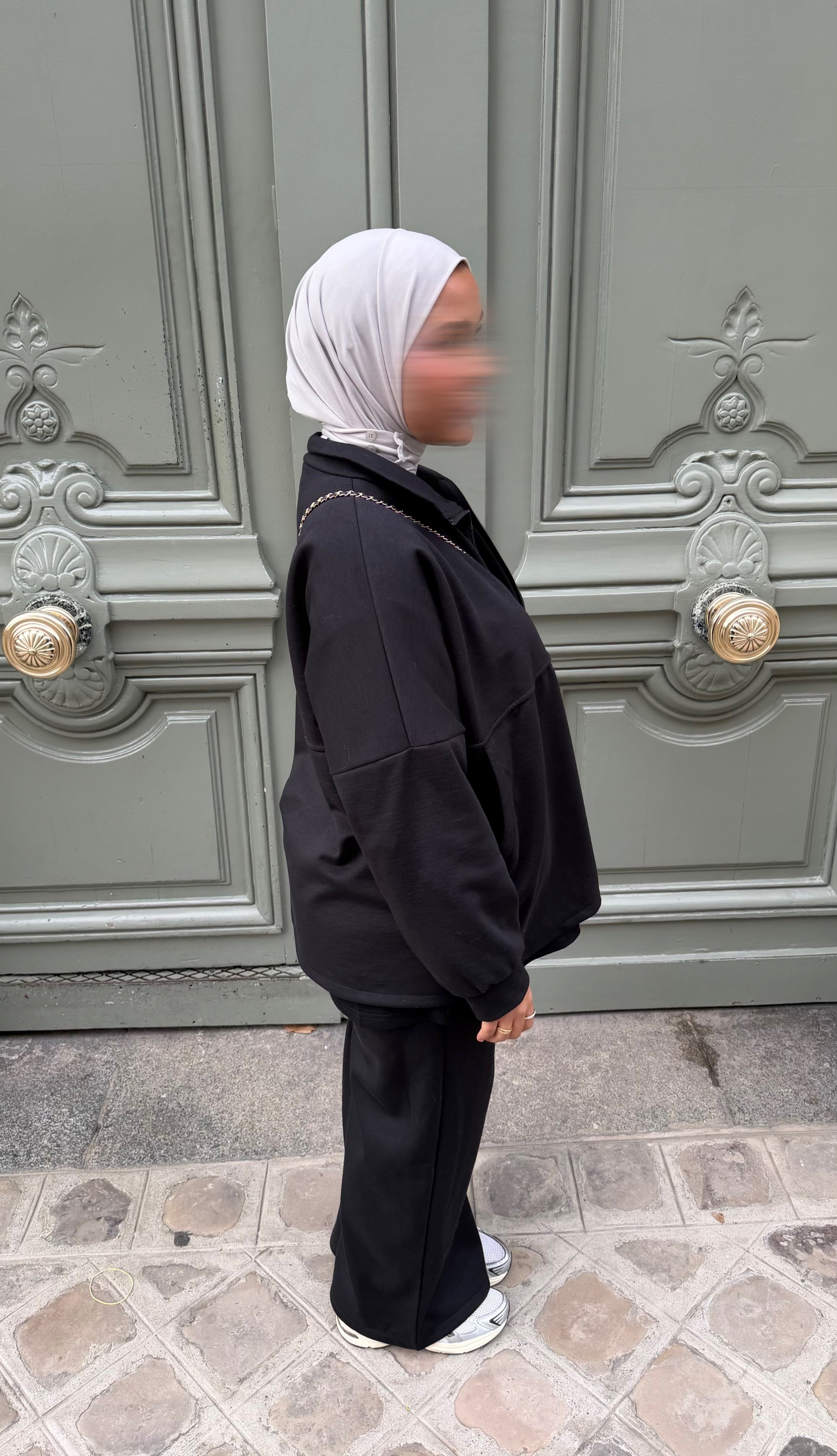 SURVÊTEMENT ZIPPÉ • NOIR