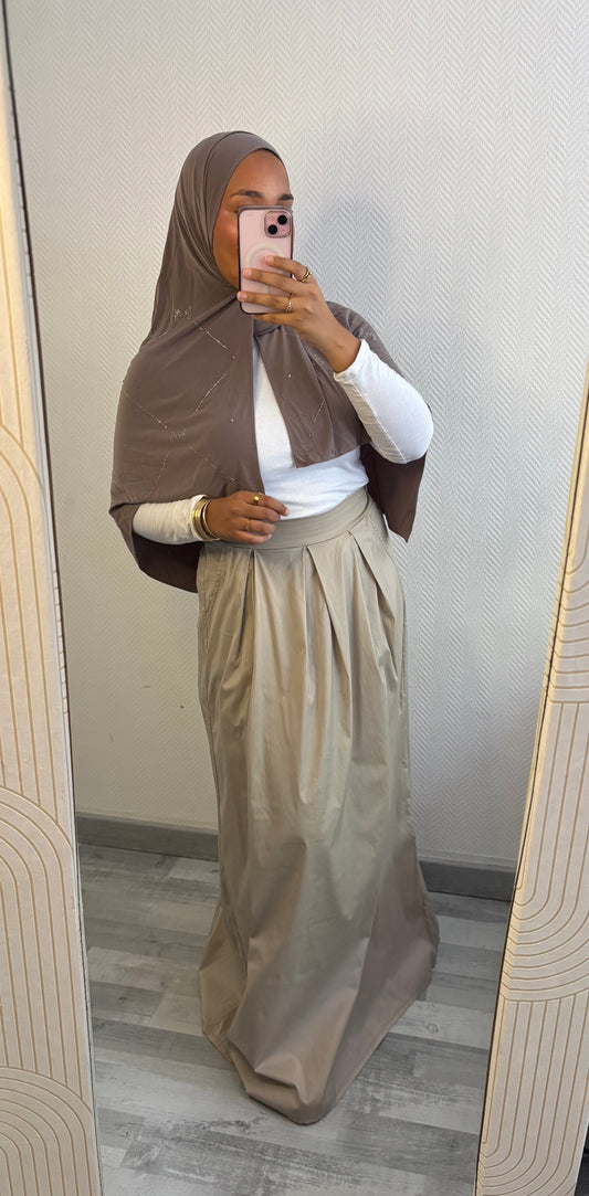 JUPE PATINEUSE • BEIGE