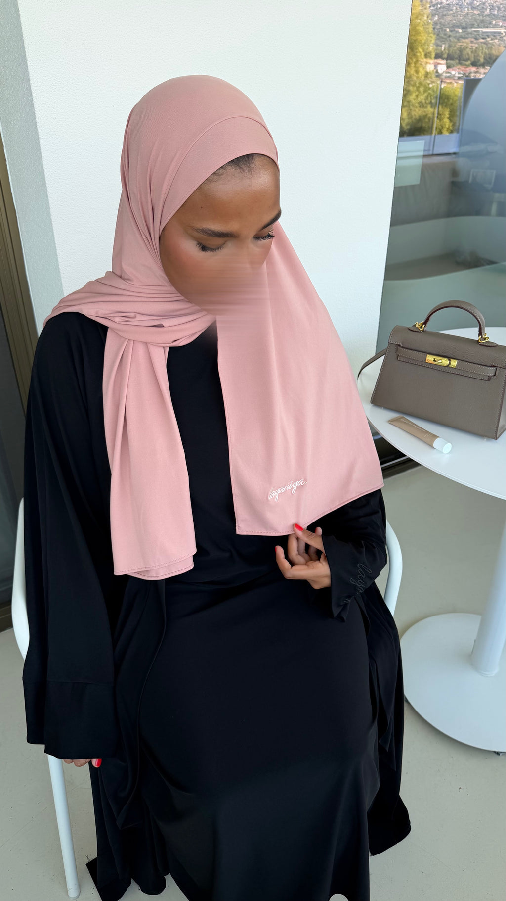 HIJAB JERSEY PREMIUM • SAUMON